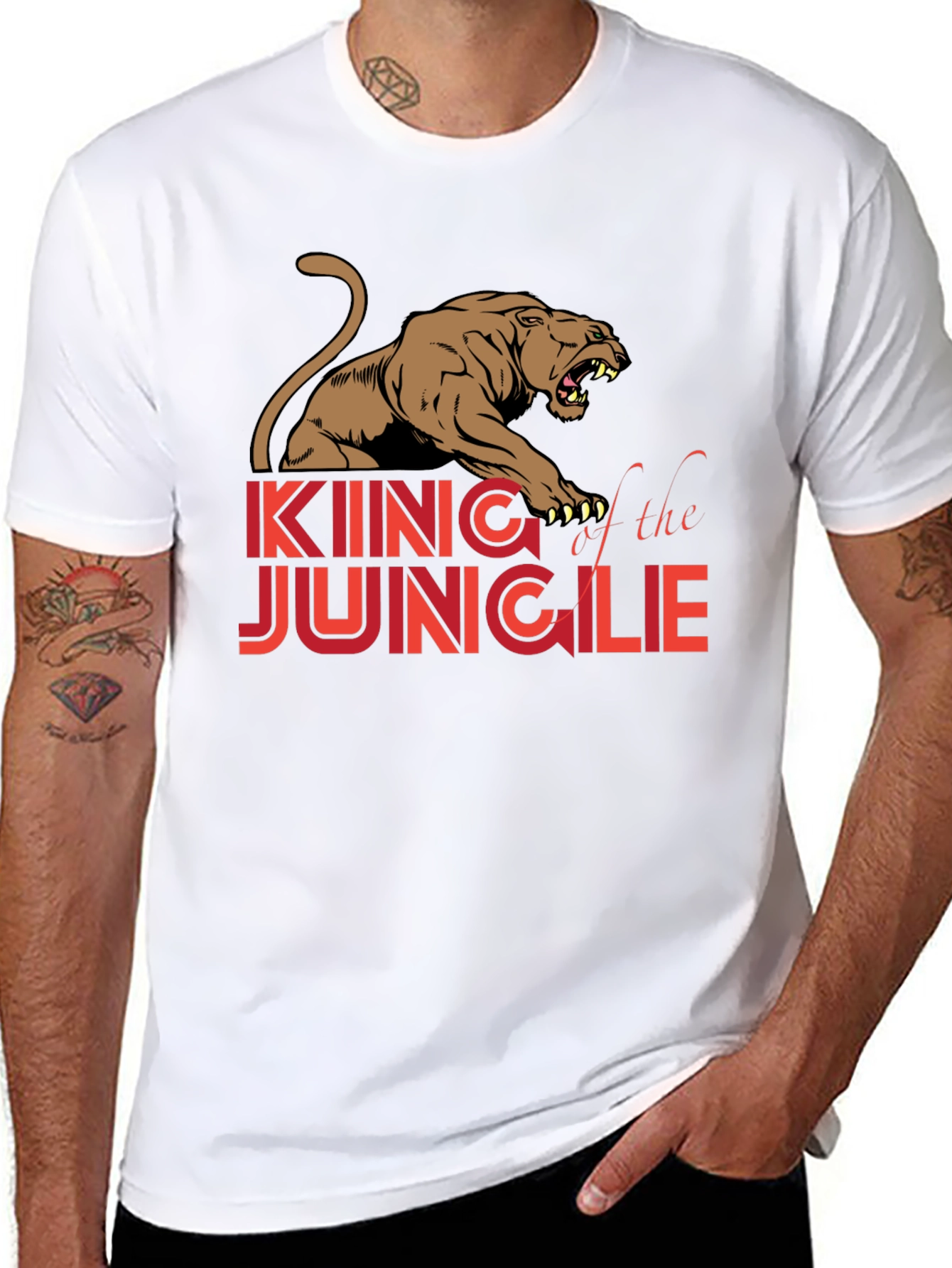 King of the Jungle Graphic Tee - Black