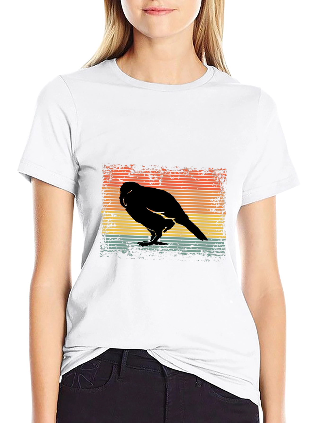 Retro Bird Silhouette T-Shirt