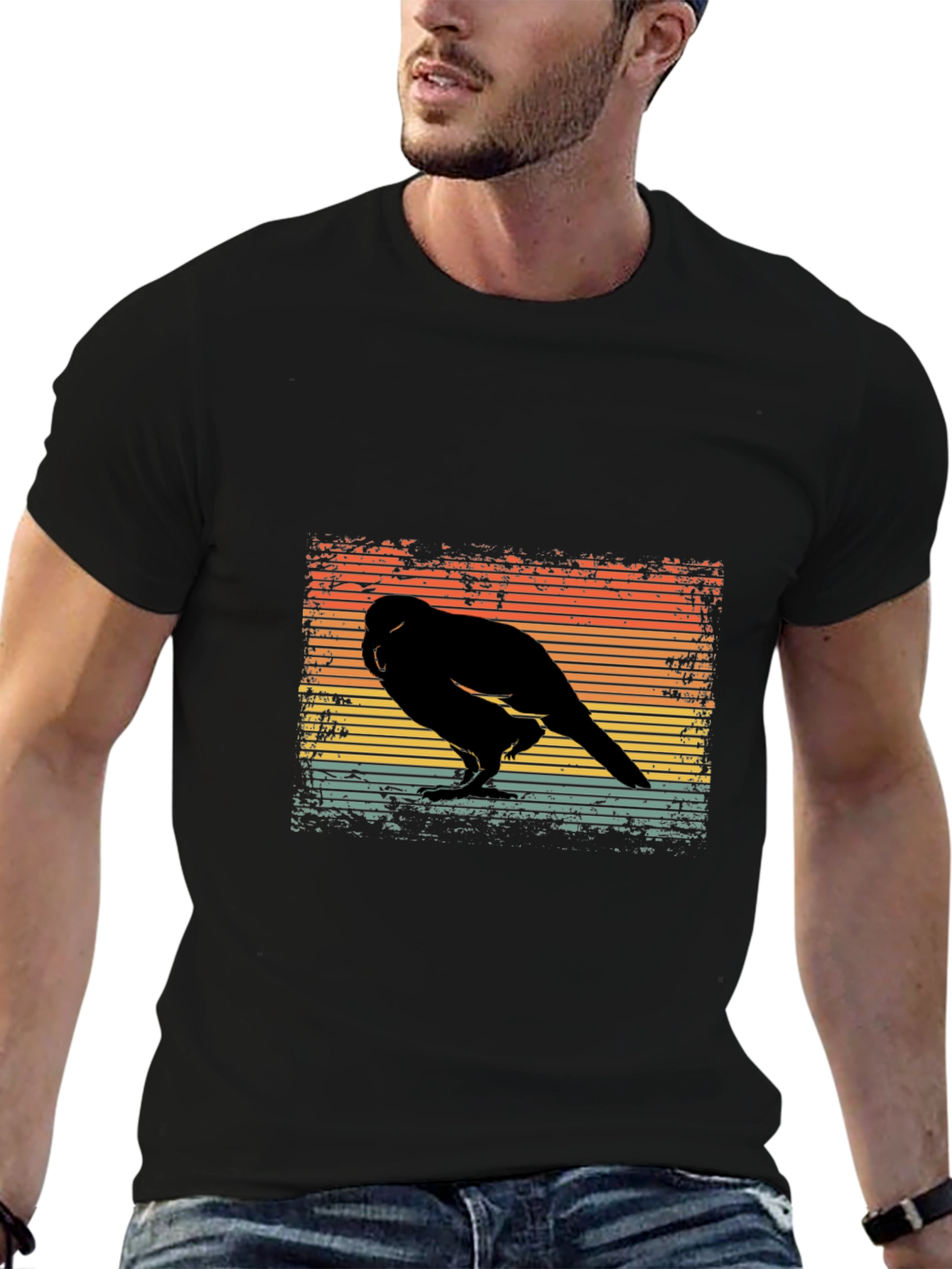 Retro Bird Silhouette T-Shirt