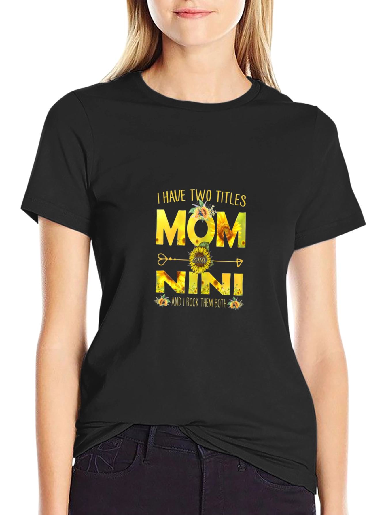 Mom and Nini Sunflower Graphic Tee