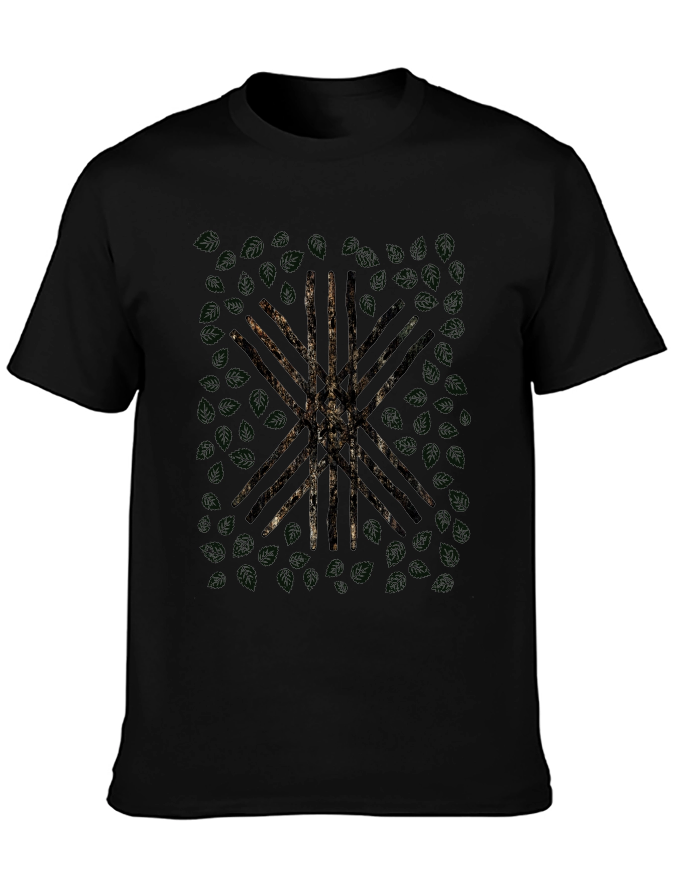 Graphic Print Black Casual T-Shirt