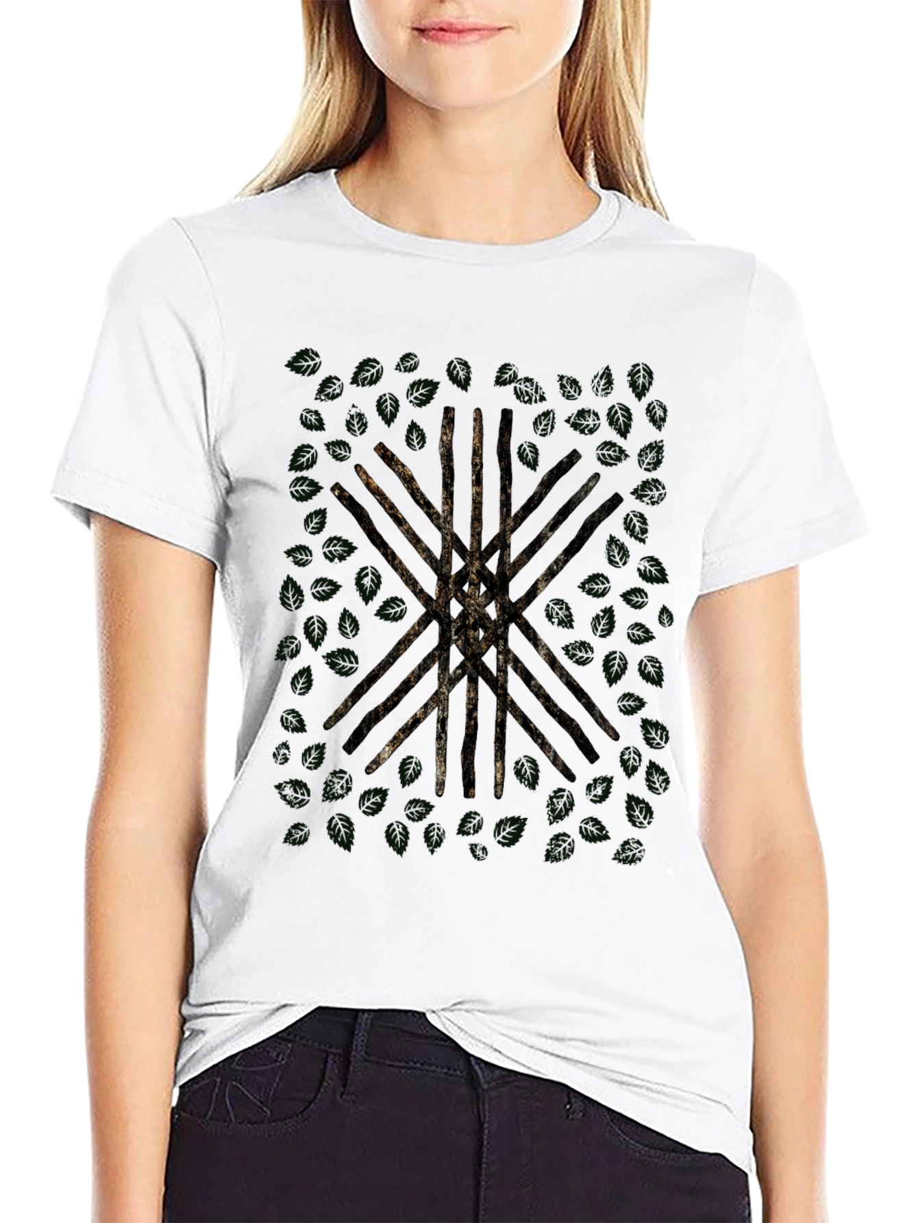 Graphic Print Black Casual T-Shirt