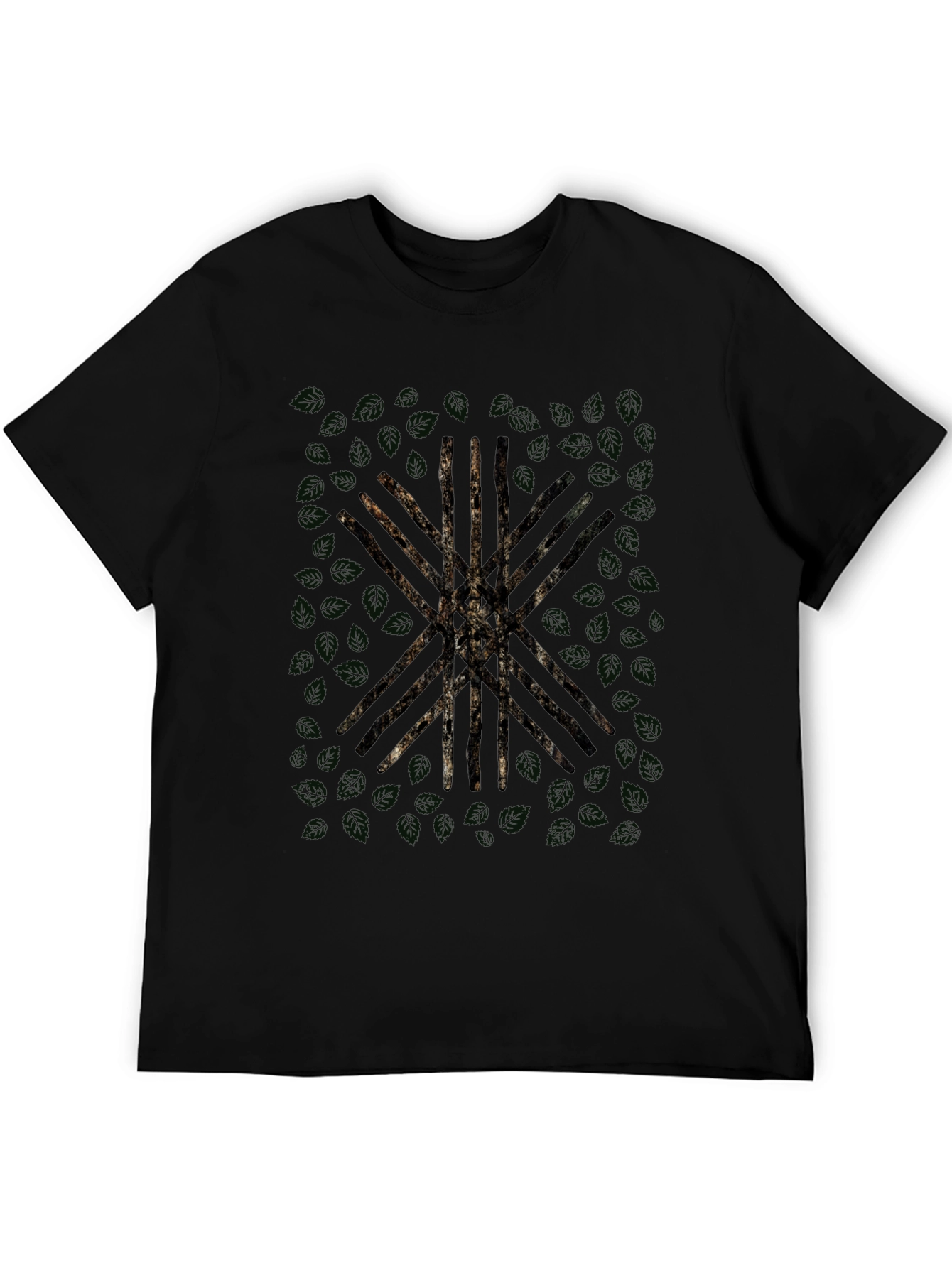 Graphic Print Black Casual T-Shirt