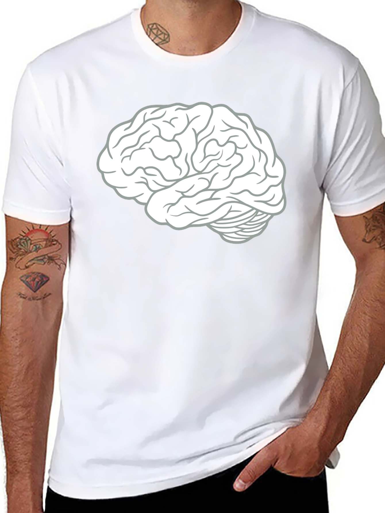 Brain Graphic Tee - Smart Casual