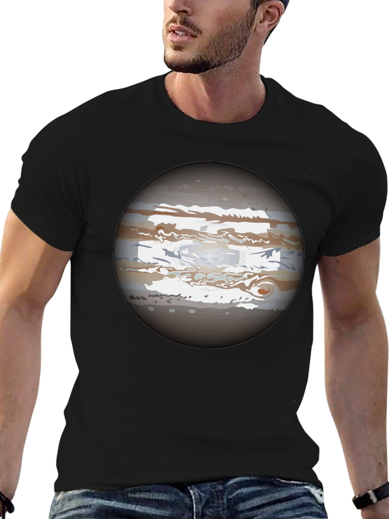 Jupiter Planet Graphic Tee - Unique Space Design T-Shirt