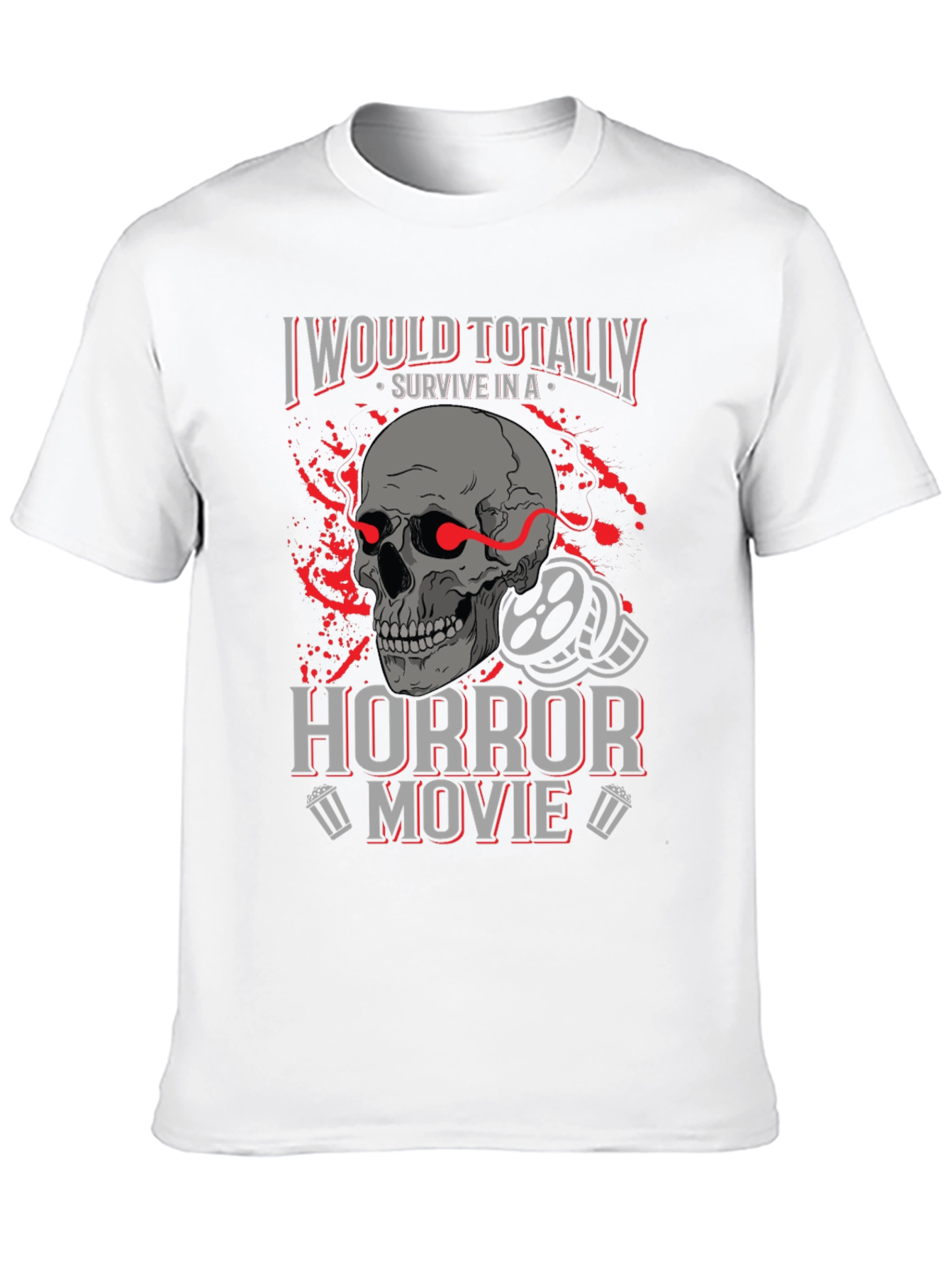 Horror Movie Survivor Graphic T-Shirt