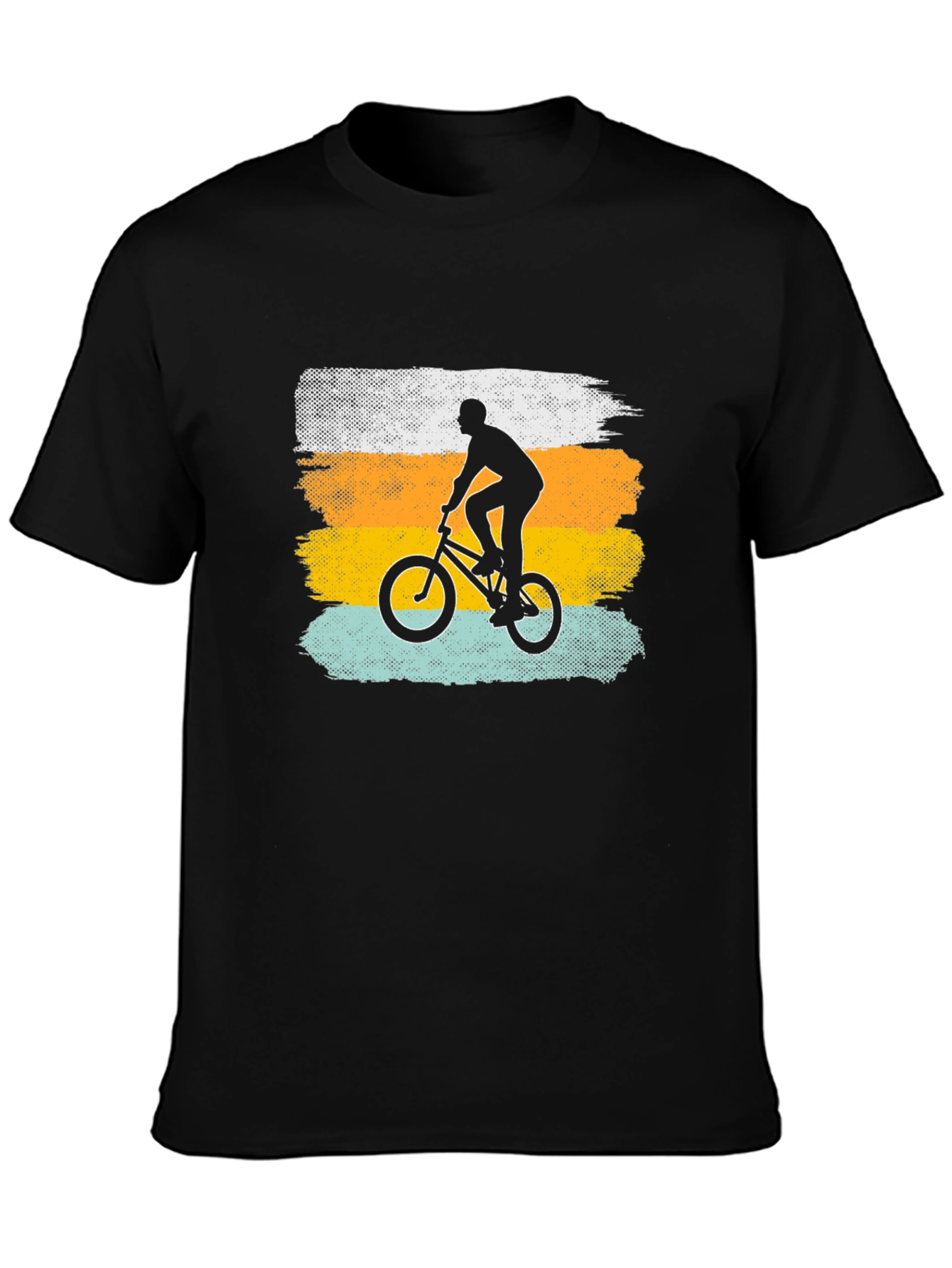BMX Rider Graphic Tee - Black Cotton T-Shirt