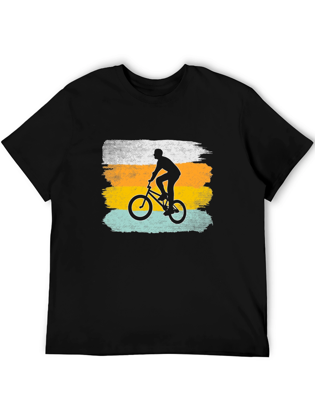 BMX Rider Graphic Tee - Black Cotton T-Shirt