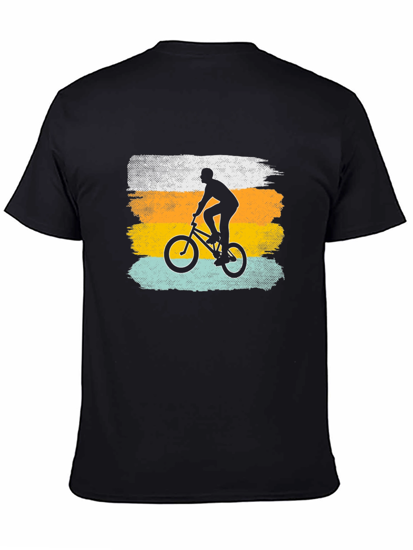 BMX Rider Graphic Tee - Black Cotton T-Shirt