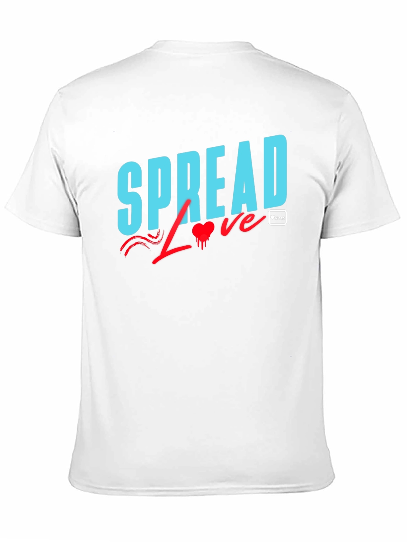 Spread Love Graphic Tee - Black Cotton Casual T-Shirt