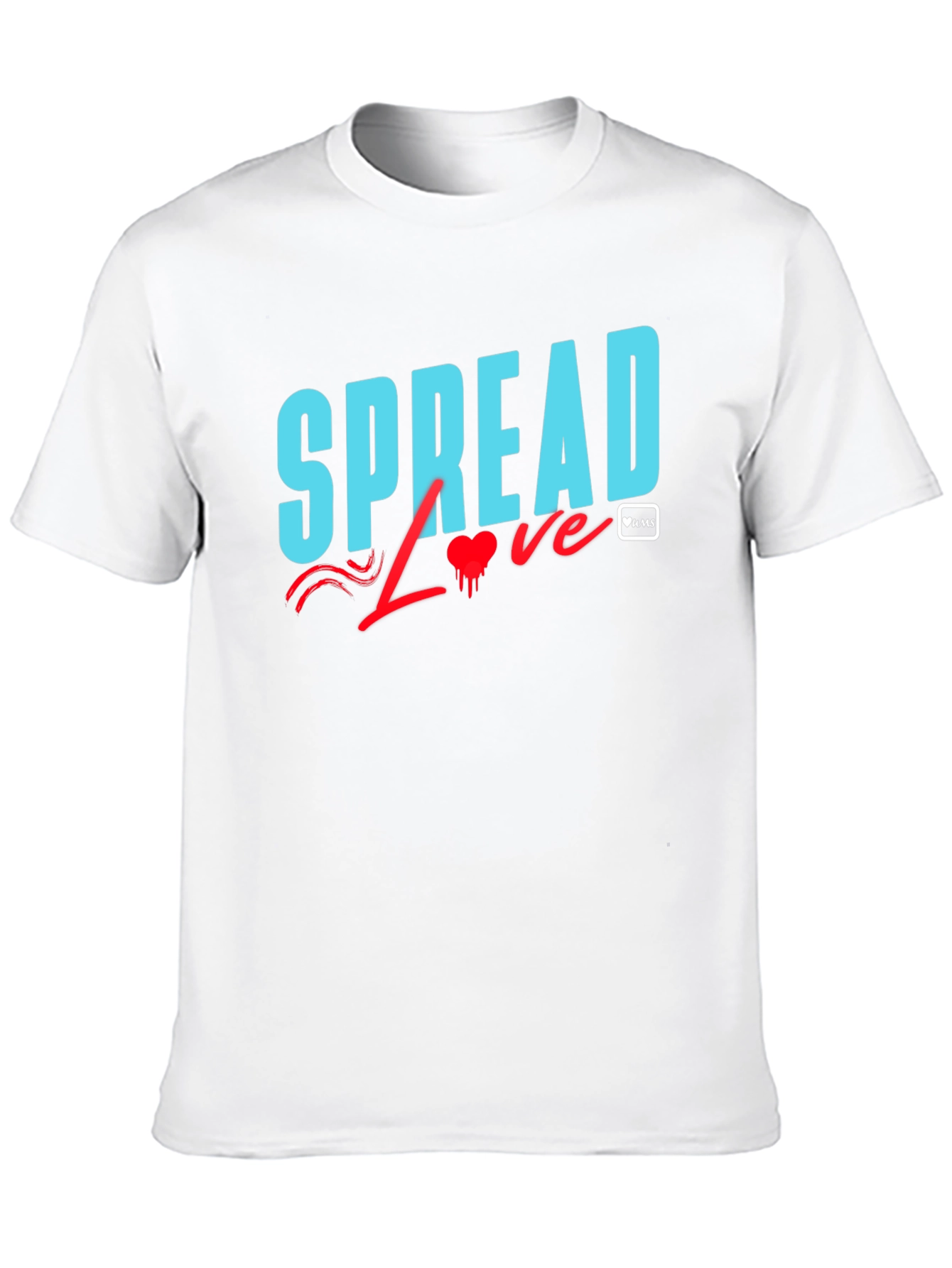 Spread Love Graphic Tee - Black Cotton Casual T-Shirt