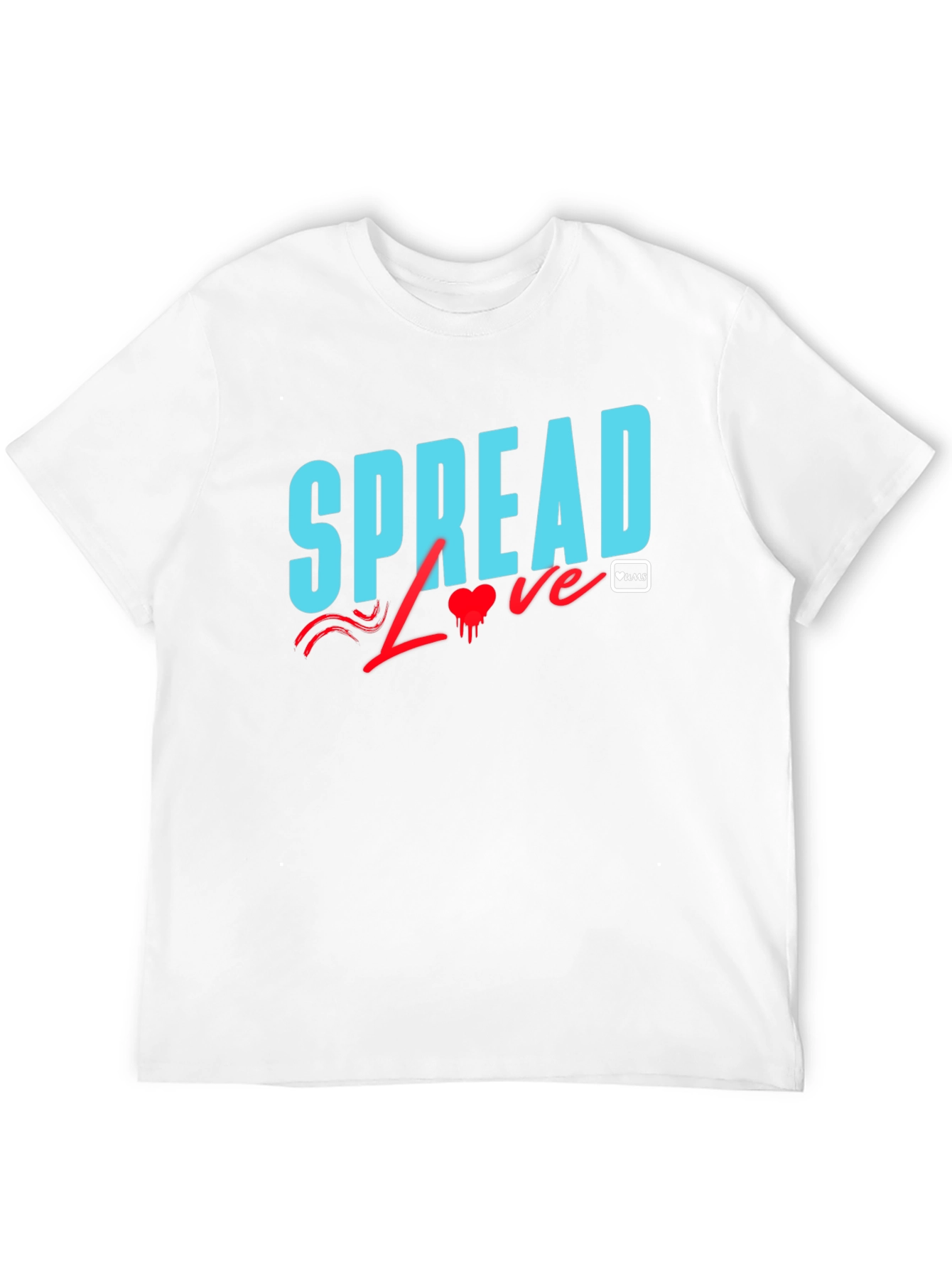Spread Love Graphic Tee - Black Cotton Casual T-Shirt
