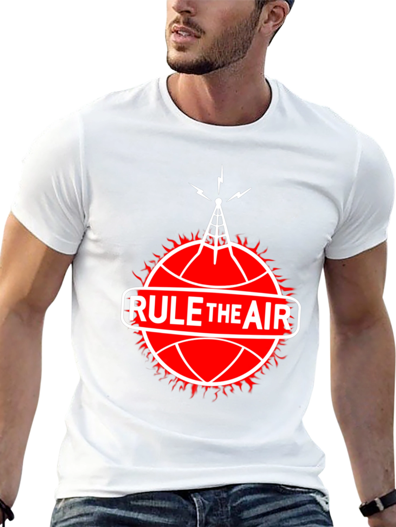 Rule the Air T-Shirt - Radio Tower Graphic Tee