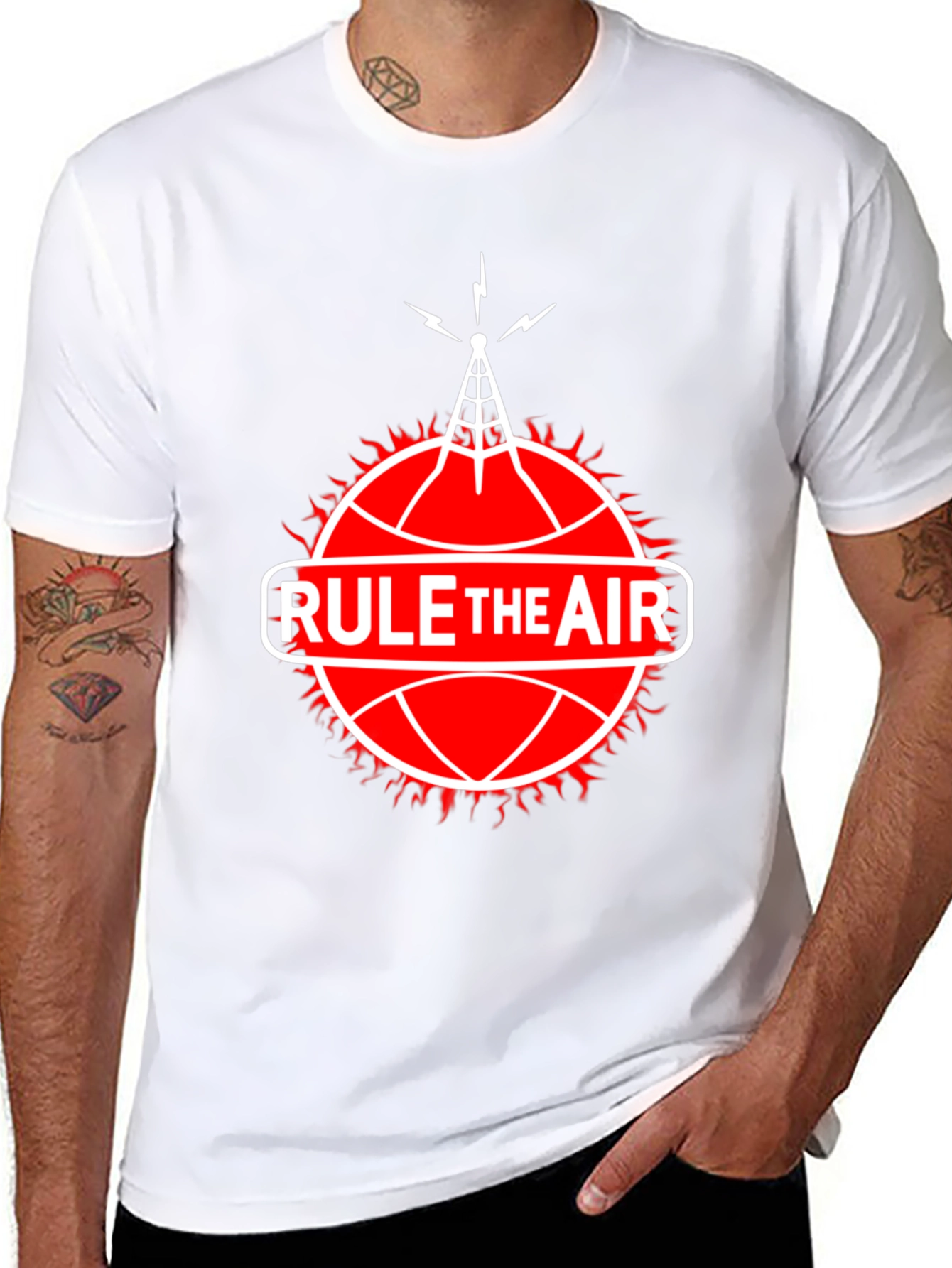 Rule the Air T-Shirt - Radio Tower Graphic Tee