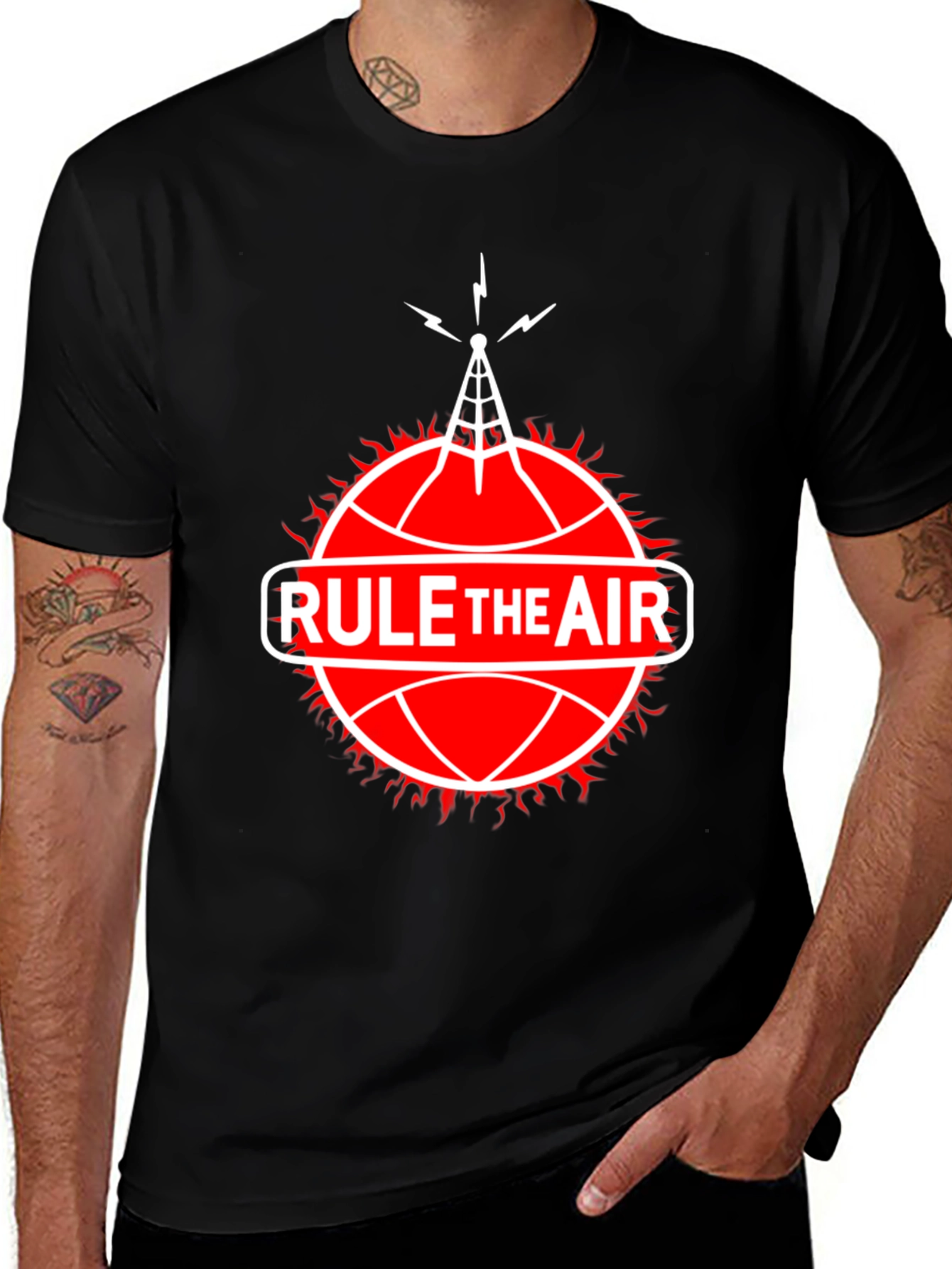 Rule the Air T-Shirt - Radio Tower Graphic Tee