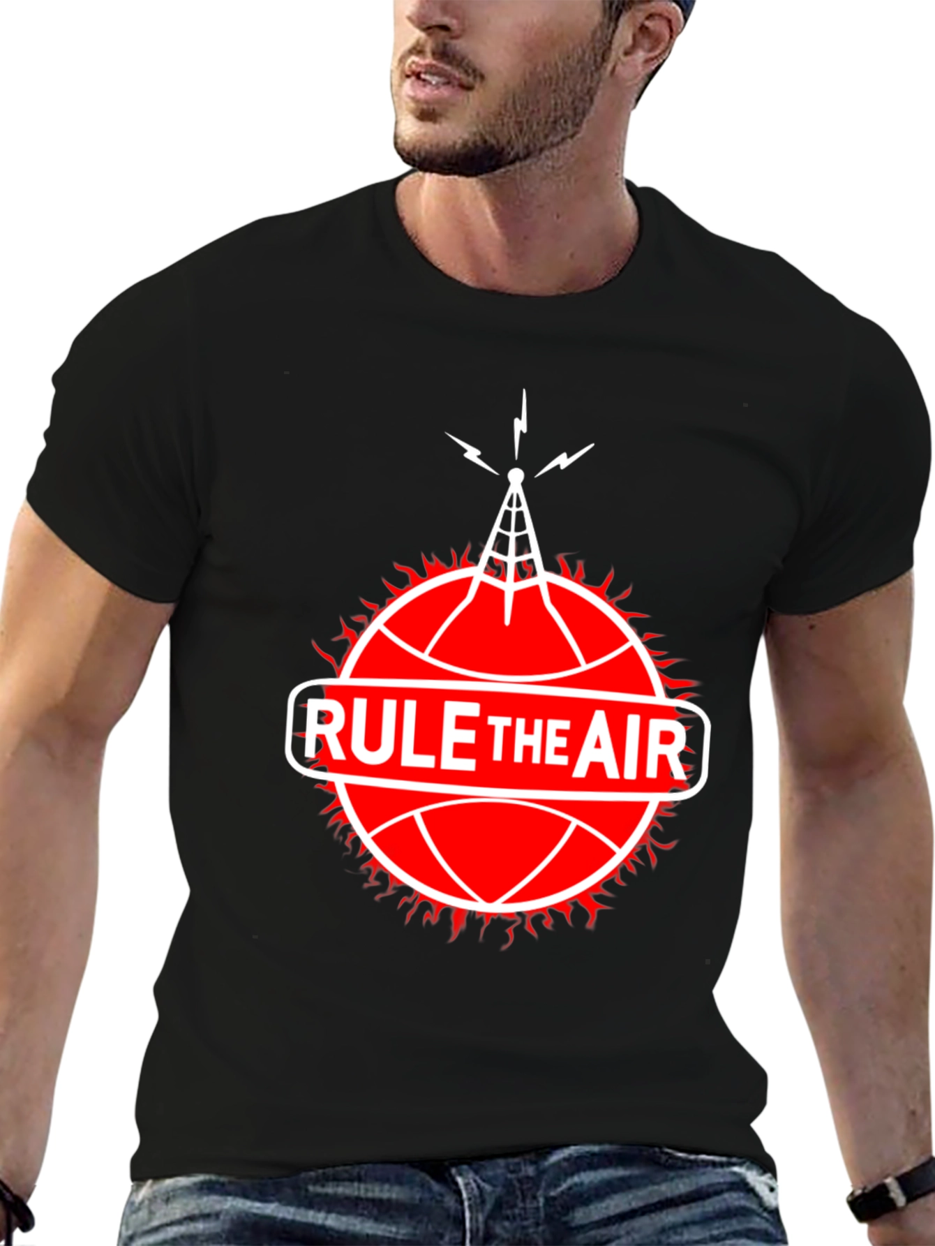 Rule the Air T-Shirt - Radio Tower Graphic Tee