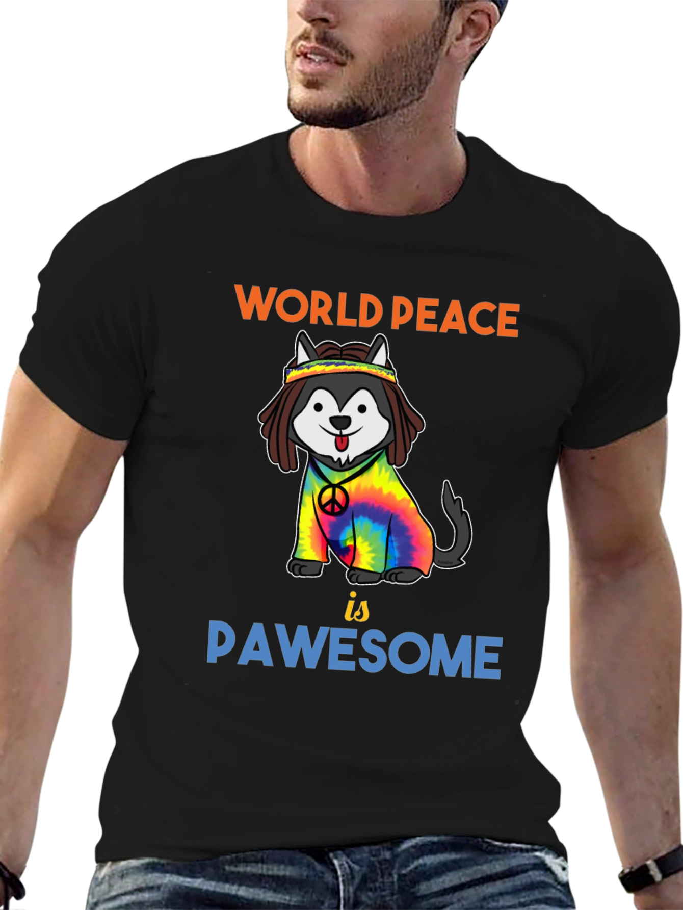 World Peace Pawsome Dog T-Shirt