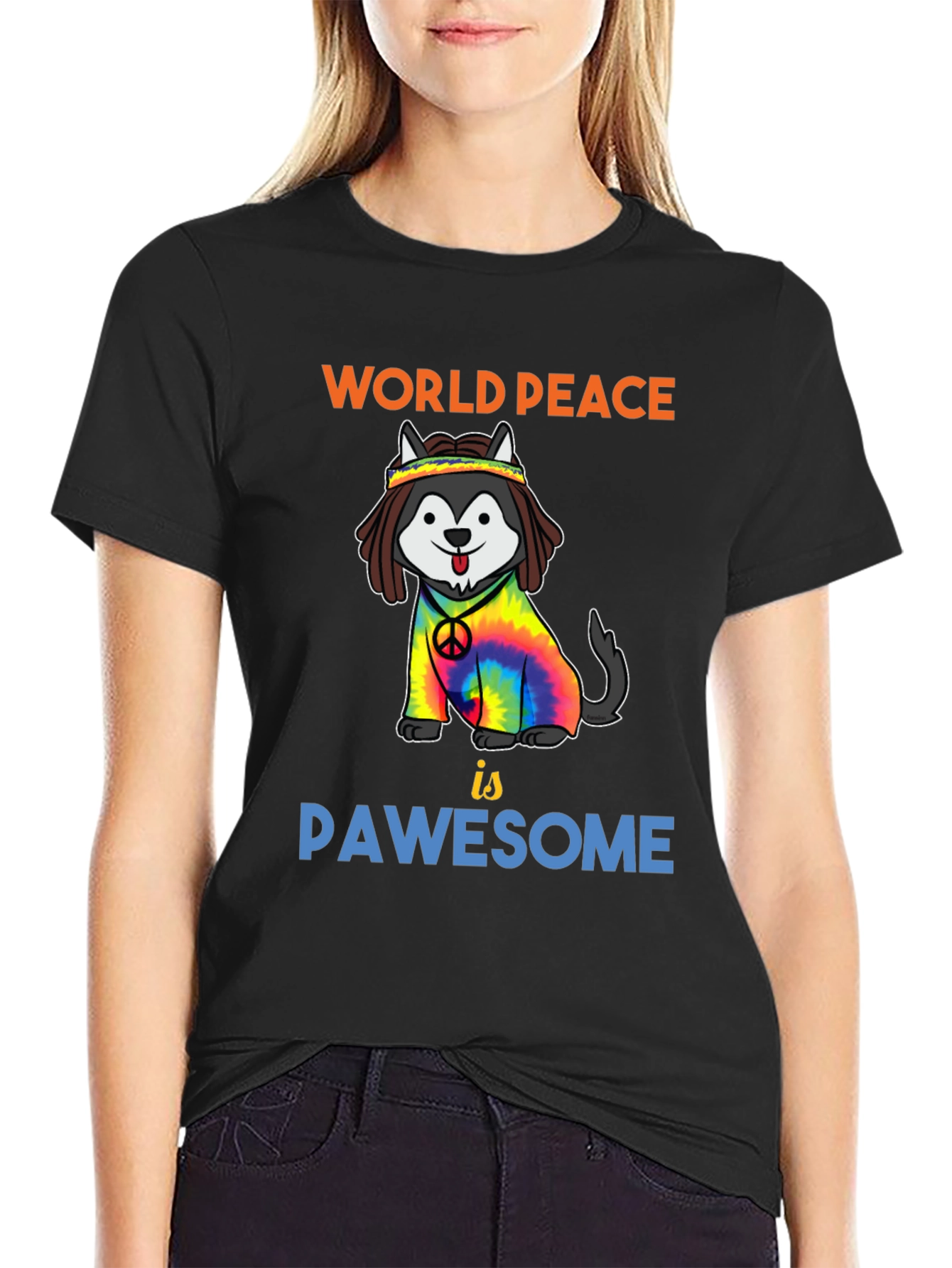 World Peace Pawsome Dog T-Shirt