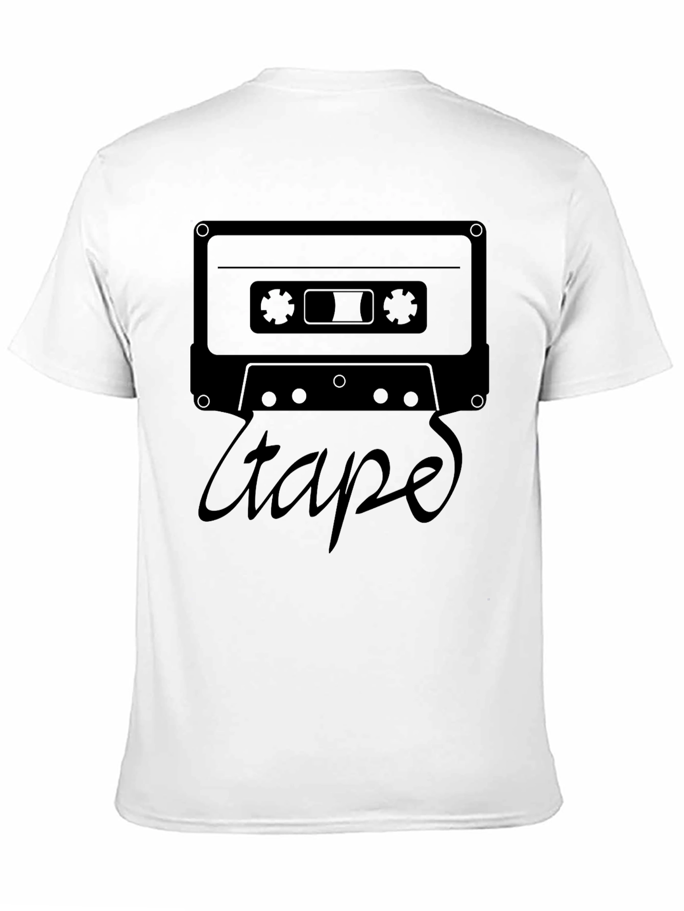 Retro Cassette Tape Graphic Tee - Classic Style