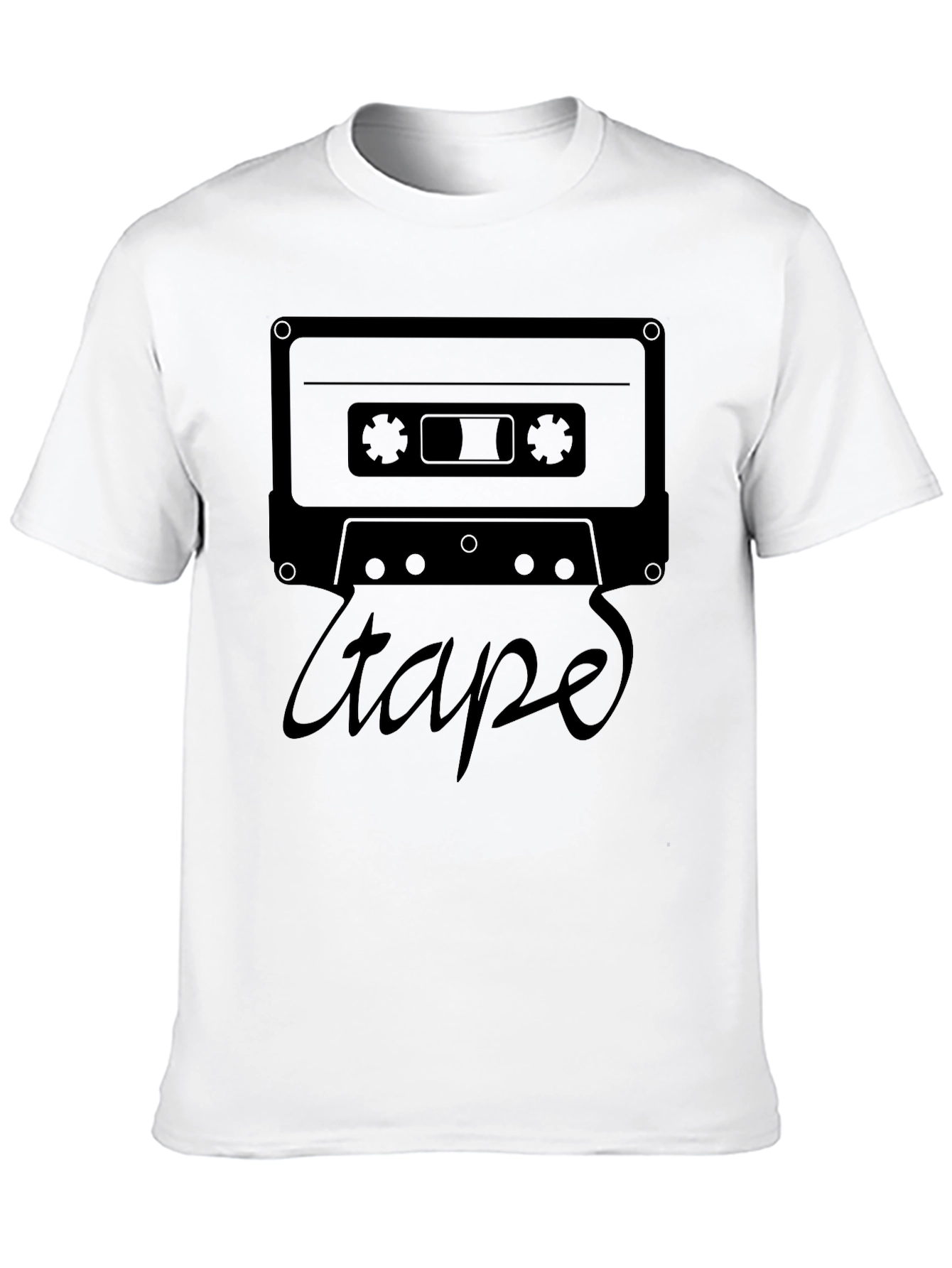 Retro Cassette Tape Graphic Tee - Classic Style
