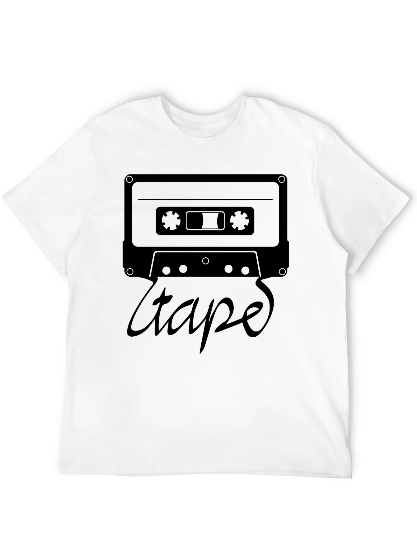 Retro Cassette Tape Graphic Tee - Classic Style