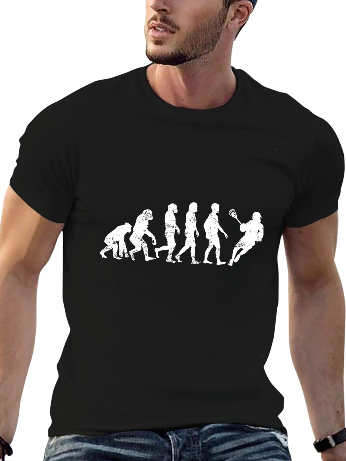 Lacrosse Evolution T-Shirt -  Funny Sports Tee