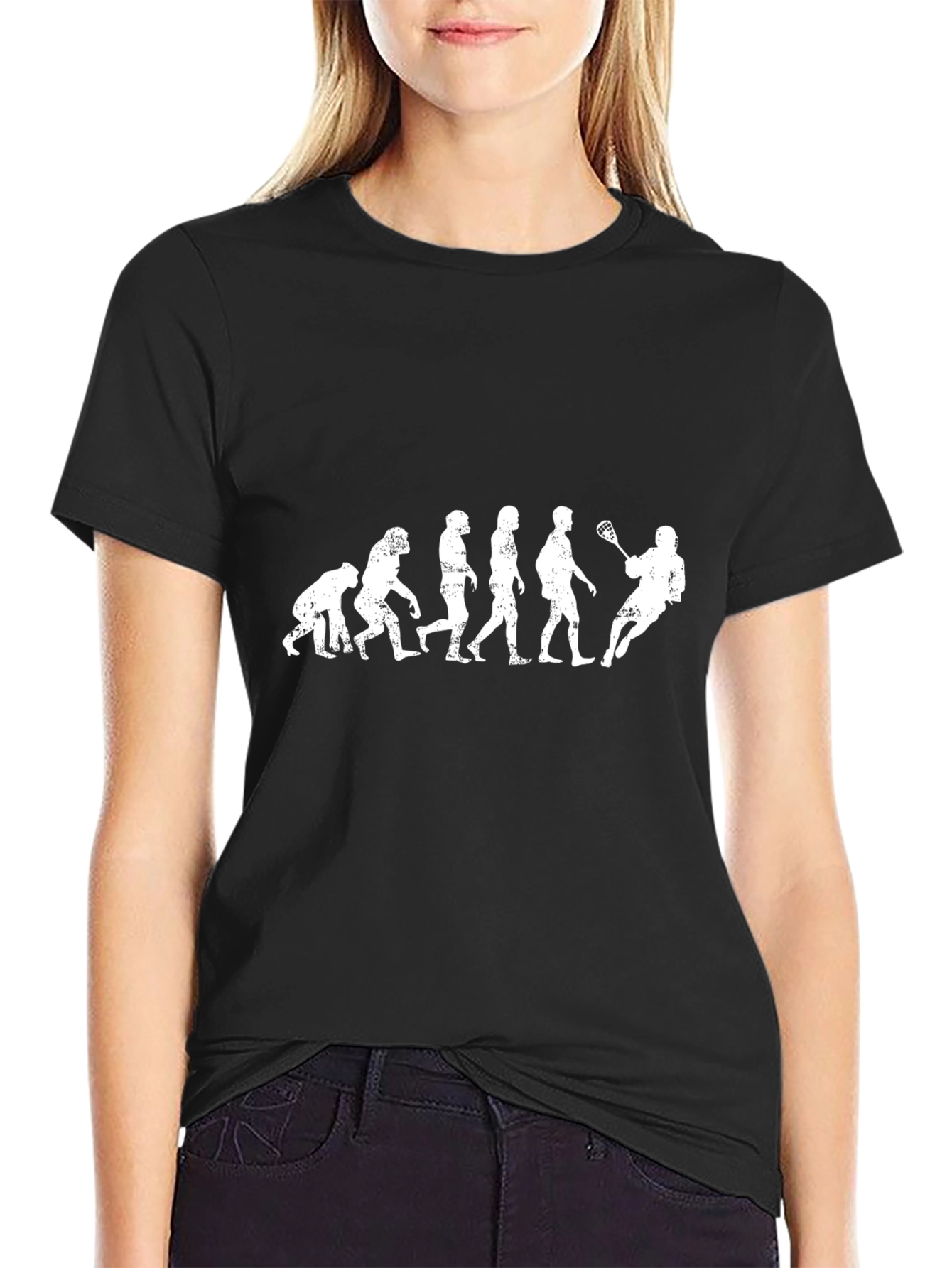 Lacrosse Evolution T-Shirt -  Funny Sports Tee