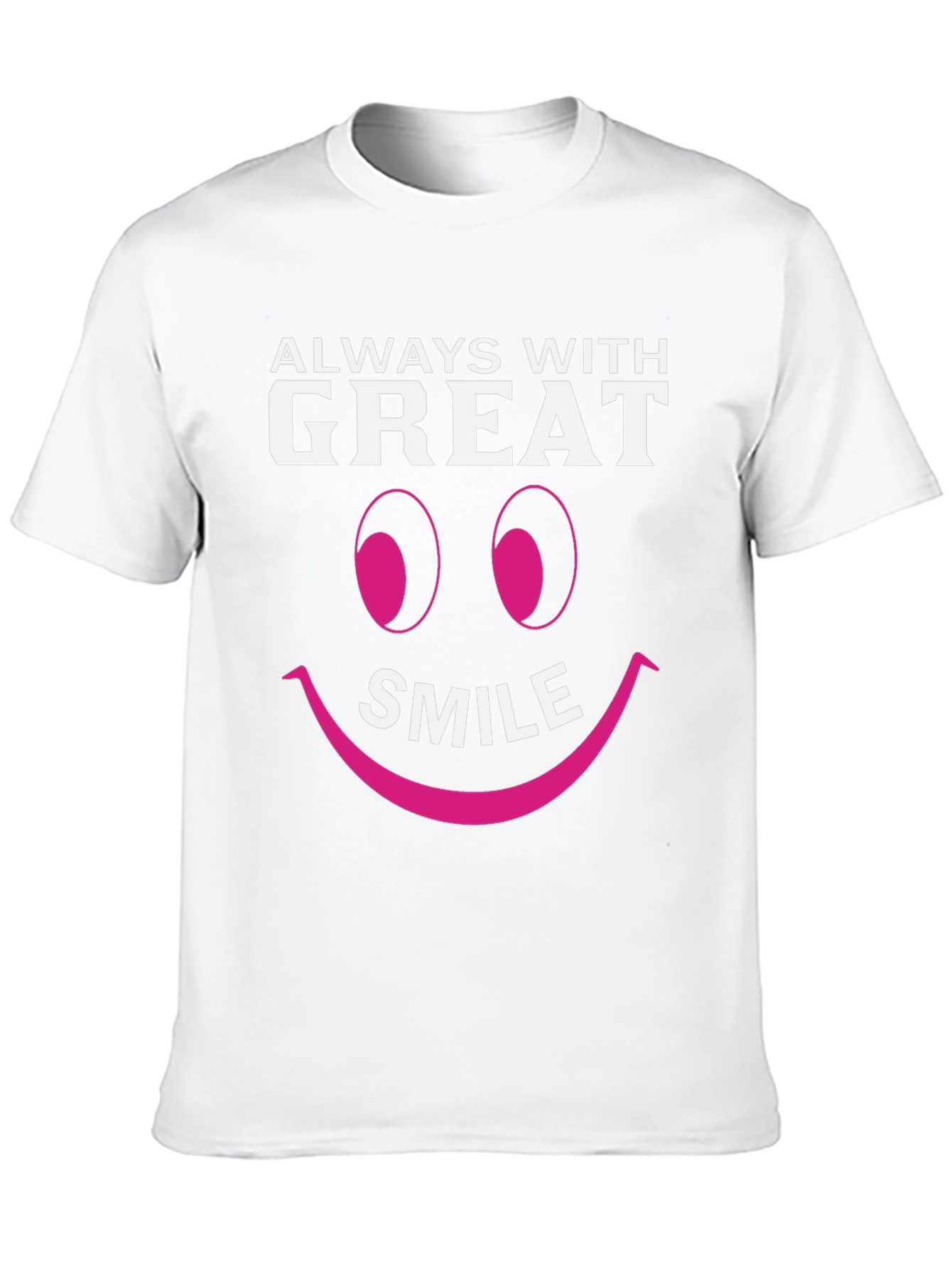 Always With Great Smile Black T-Shirt