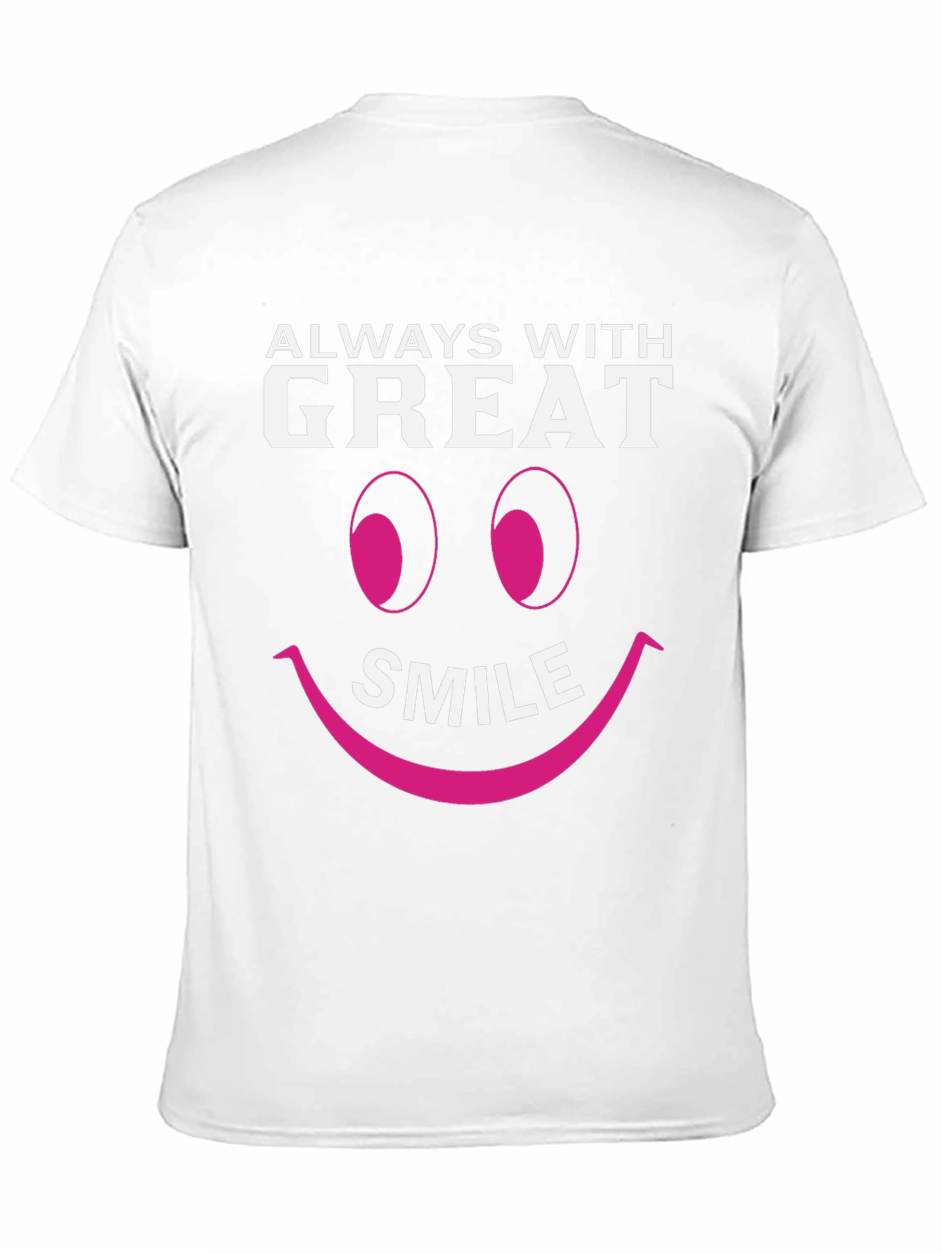 Always With Great Smile Black T-Shirt