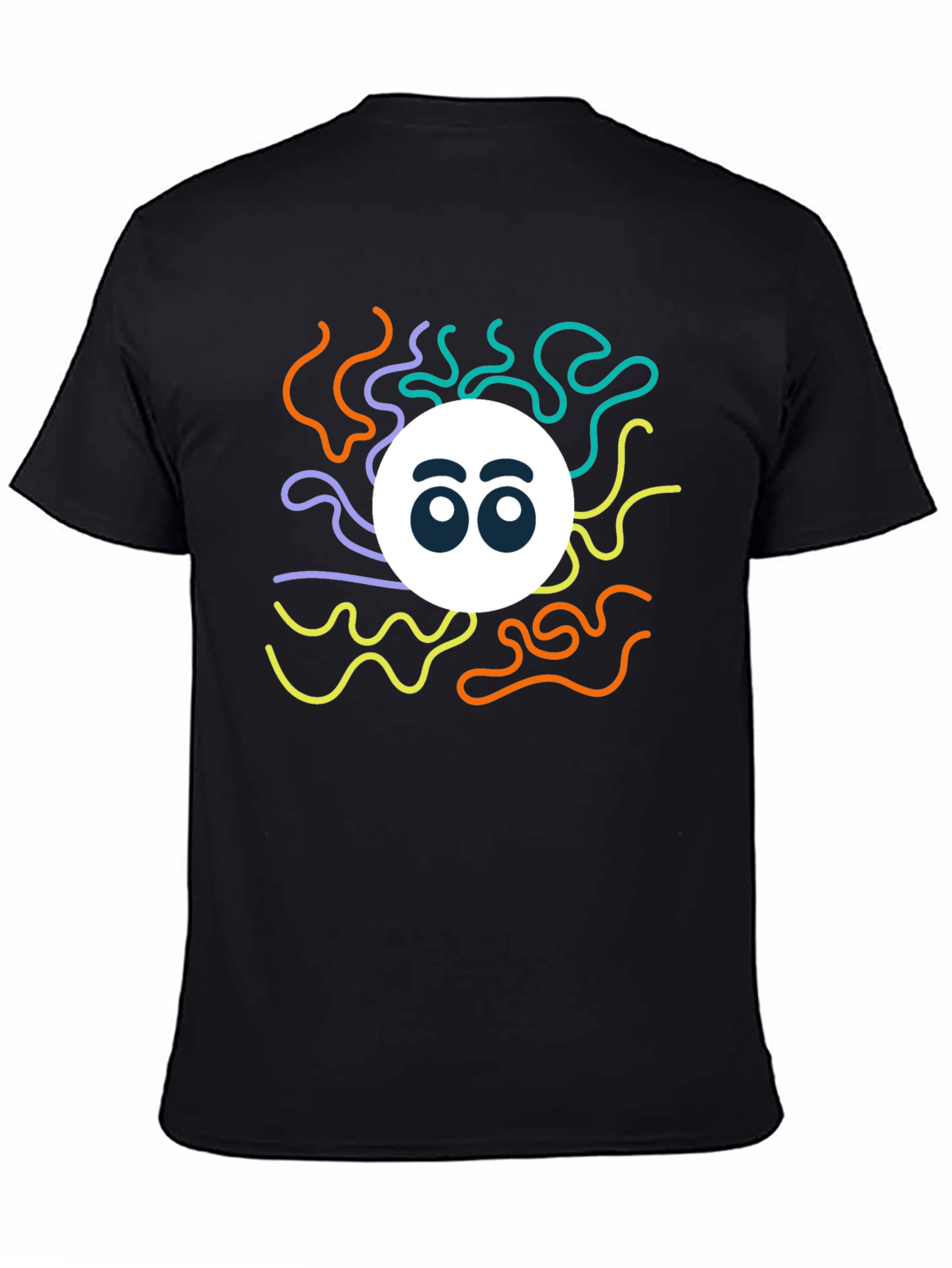 Funky Eyeball Graphic Black T-Shirt