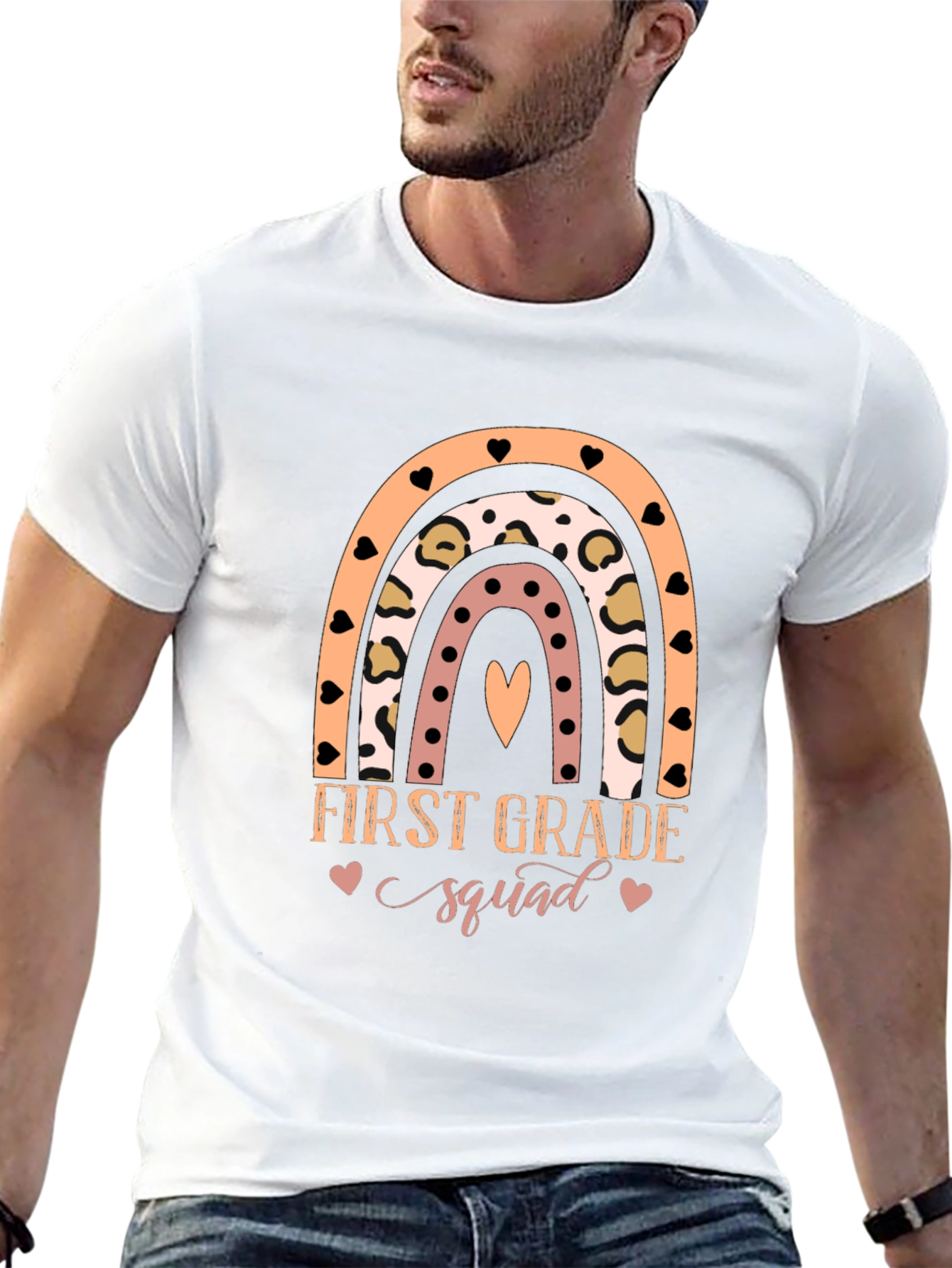 First Grade Squad Rainbow T-Shirt