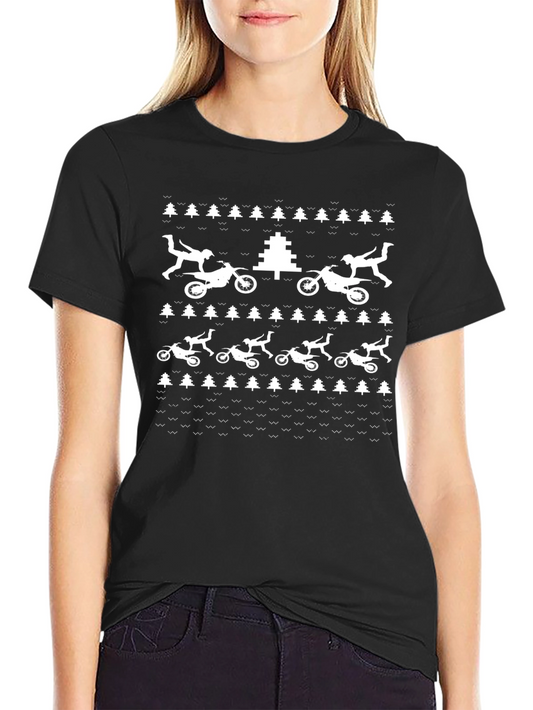 Motocross Ugly Christmas Sweater T-Shirt