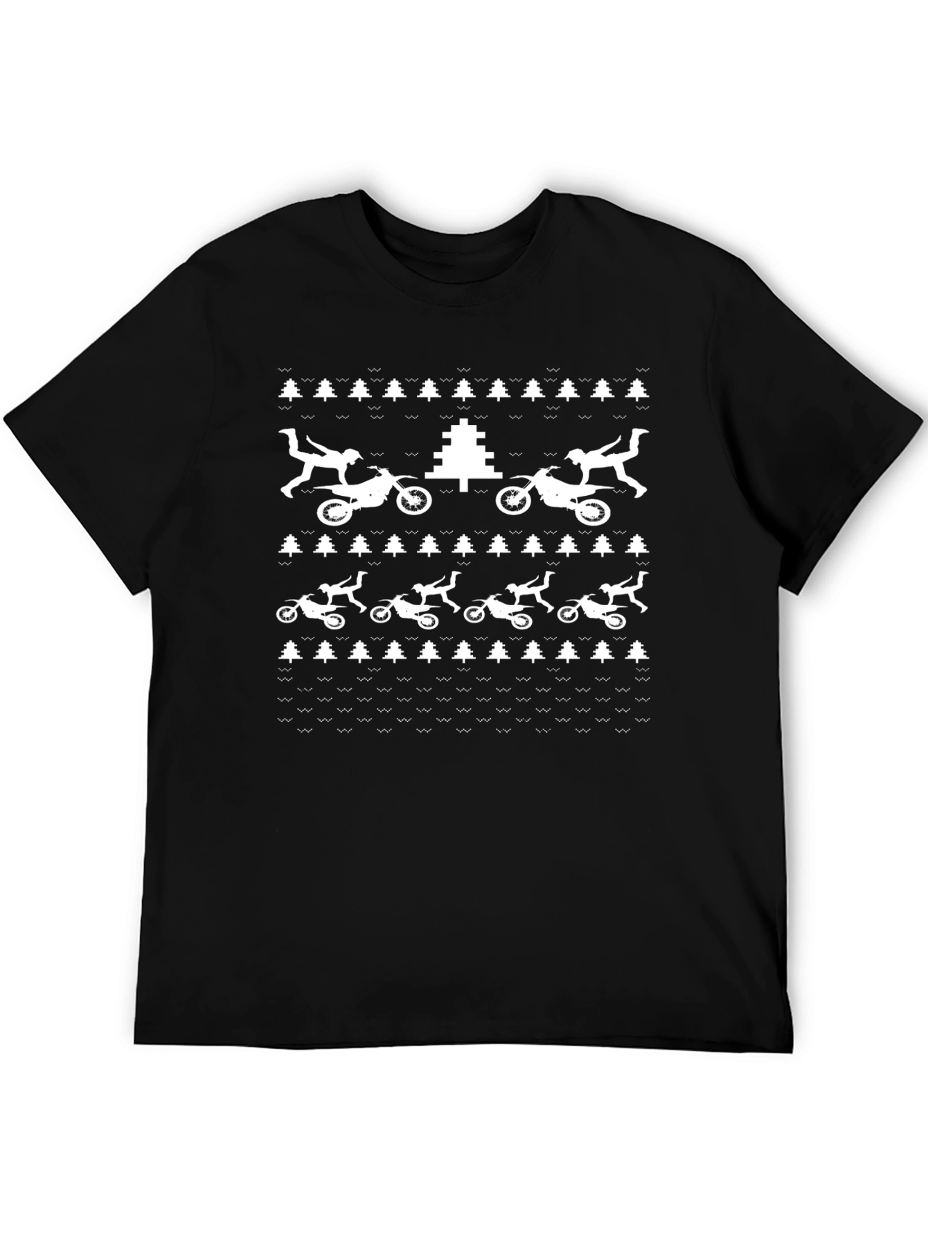 Motocross Ugly Christmas Sweater T-Shirt