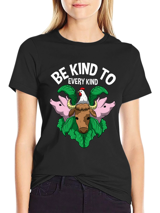 Be Kind to Every Kind Animal Graphic T-Shirt