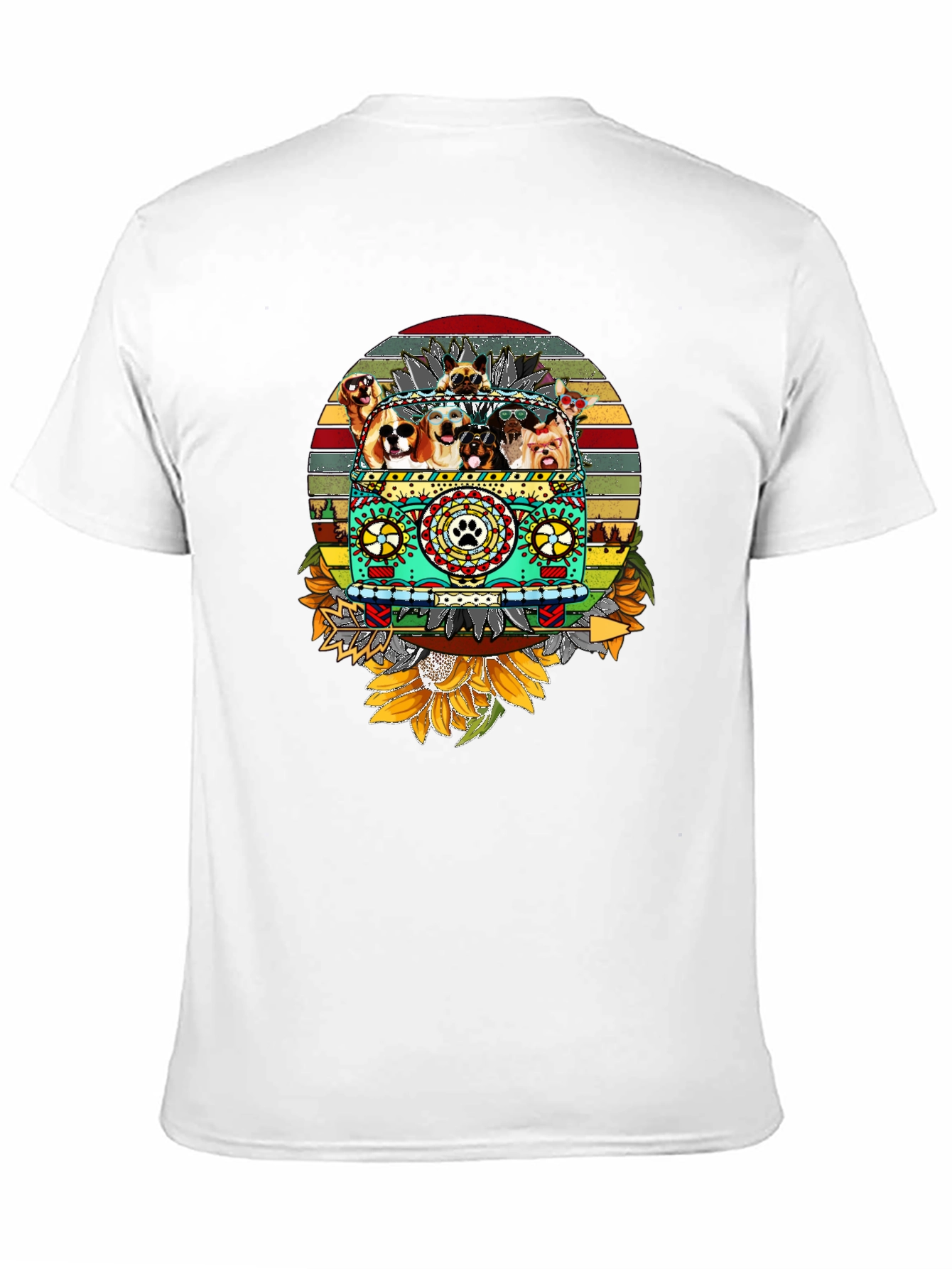 Dog Lover Hippie Van T-Shirt