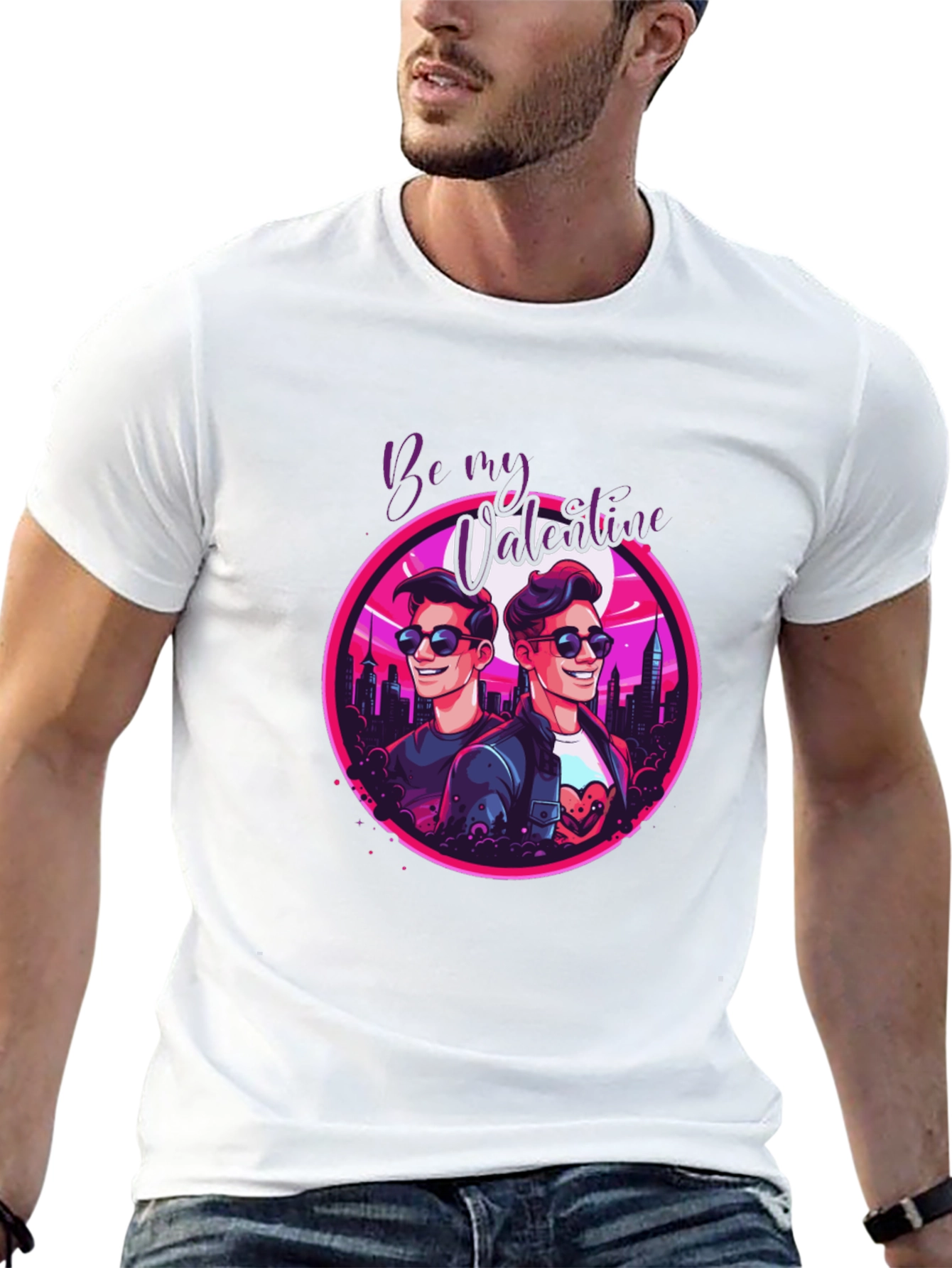 Be My Valentine Retro Style T-Shirt