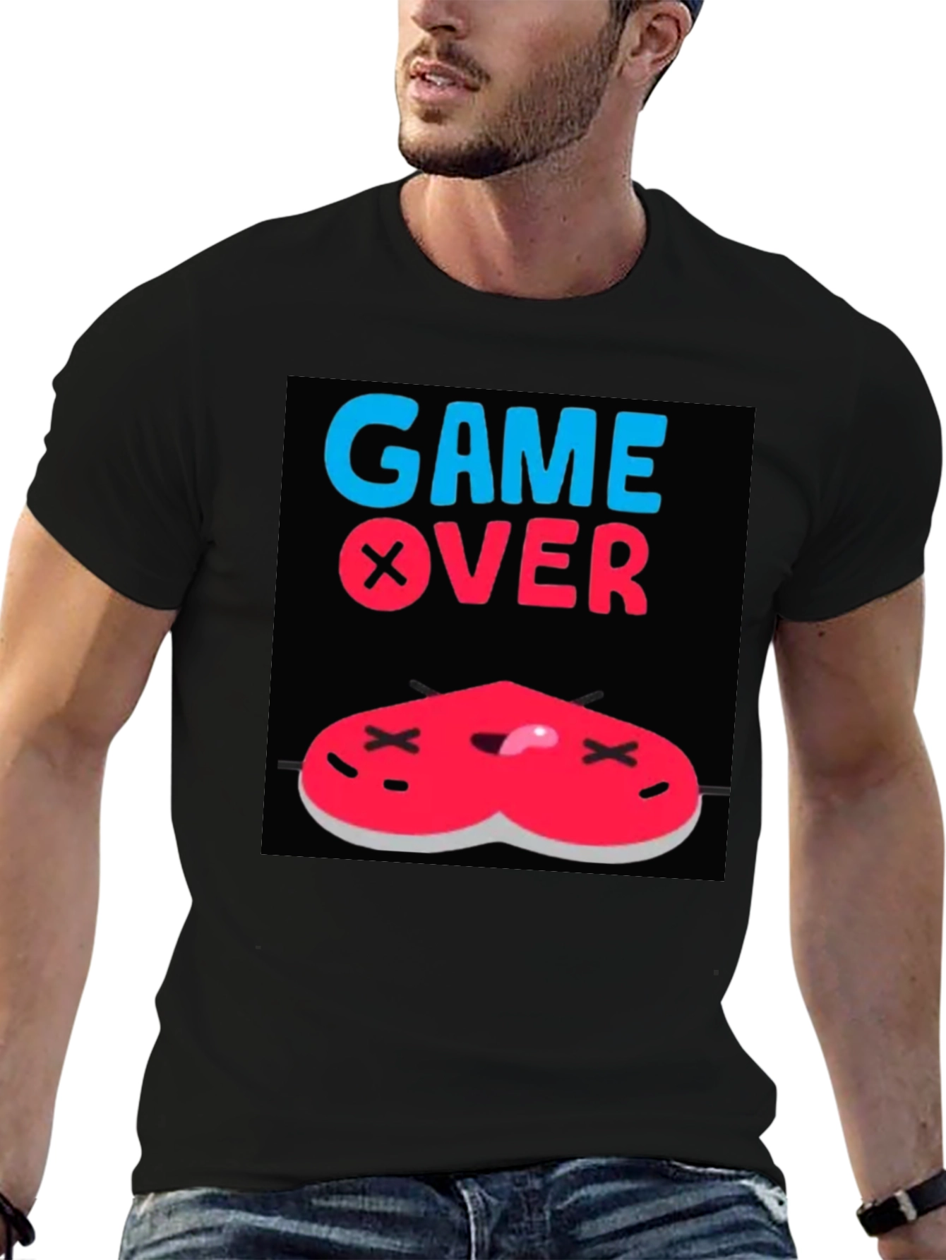 Game Over Heart T-Shirt - Gamer Style Tee