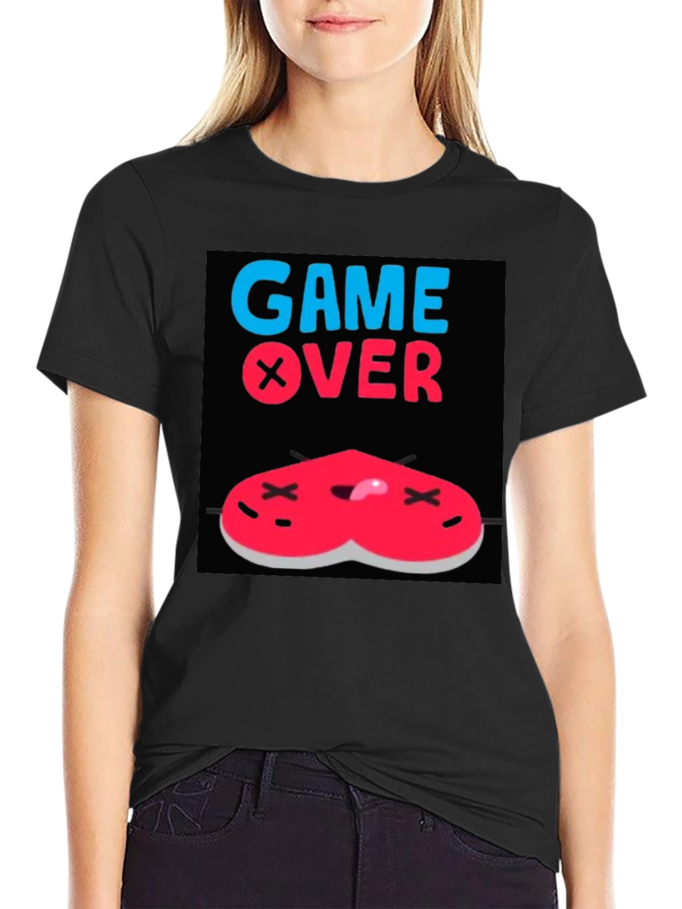 Game Over Heart T-Shirt - Gamer Style Tee
