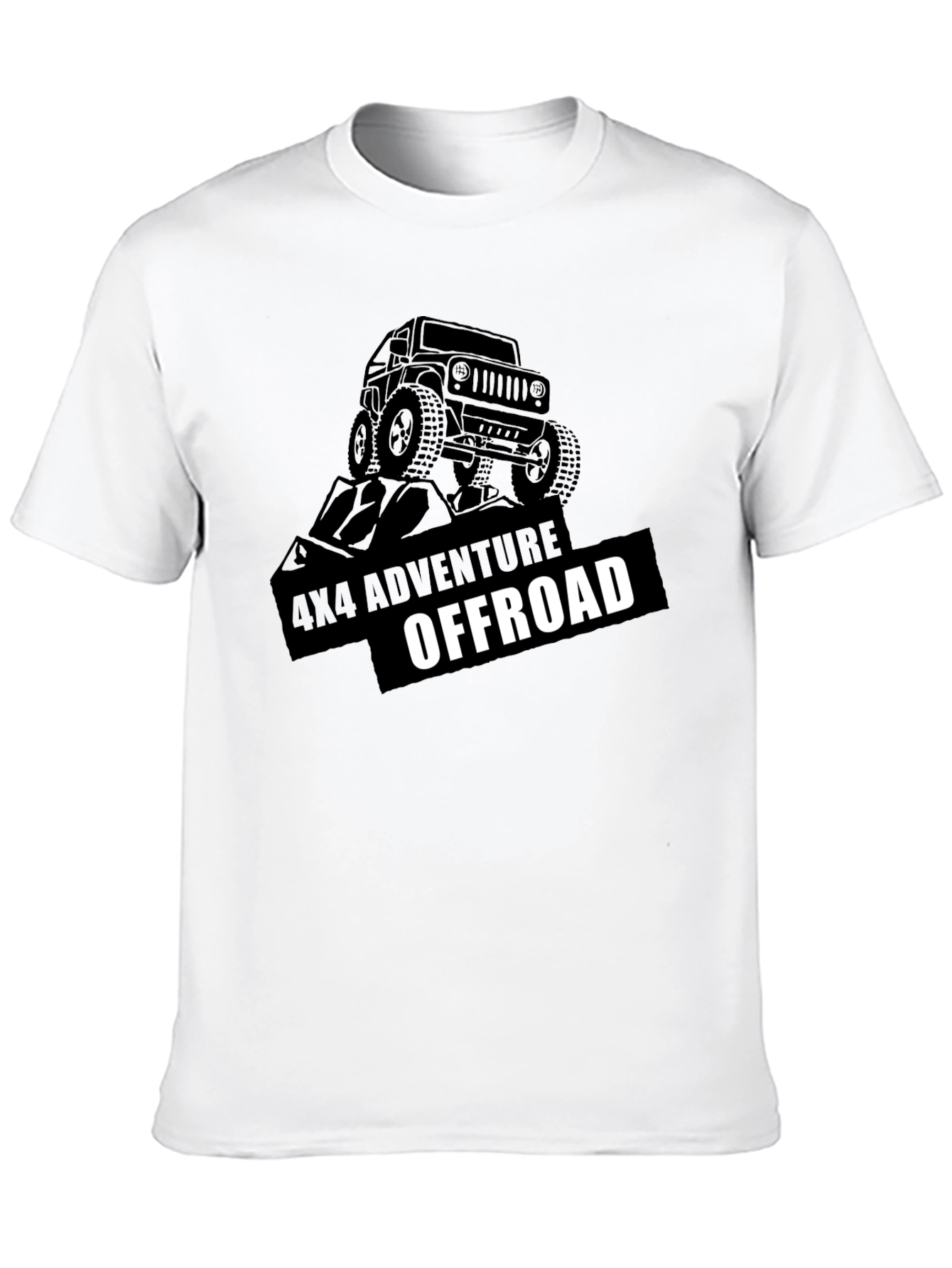 4x4 Adventure Offroad Black Graphic Tee
