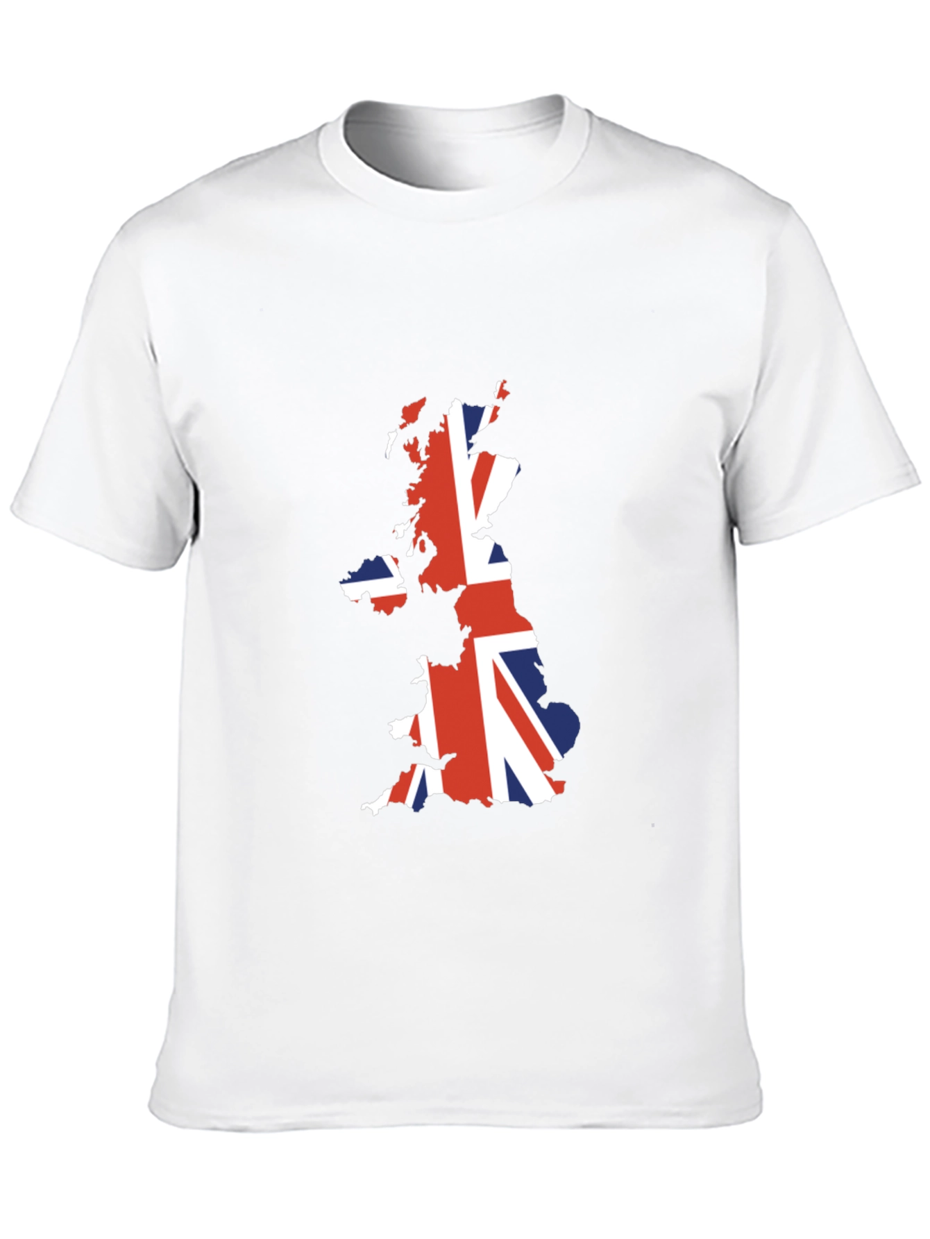 Union Jack Map T-Shirt - Patriotic UK Design