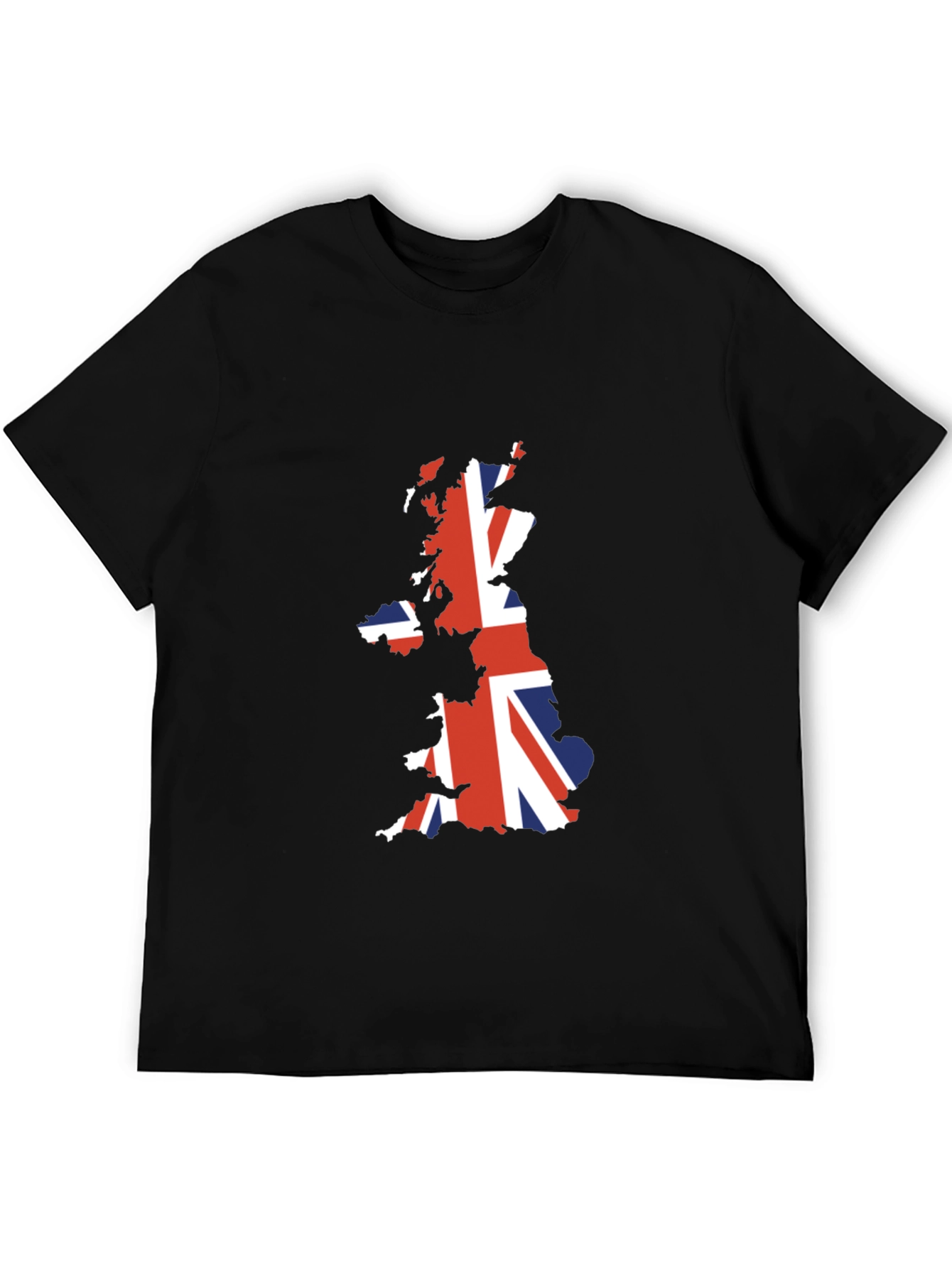 Union Jack Map T-Shirt - Patriotic UK Design