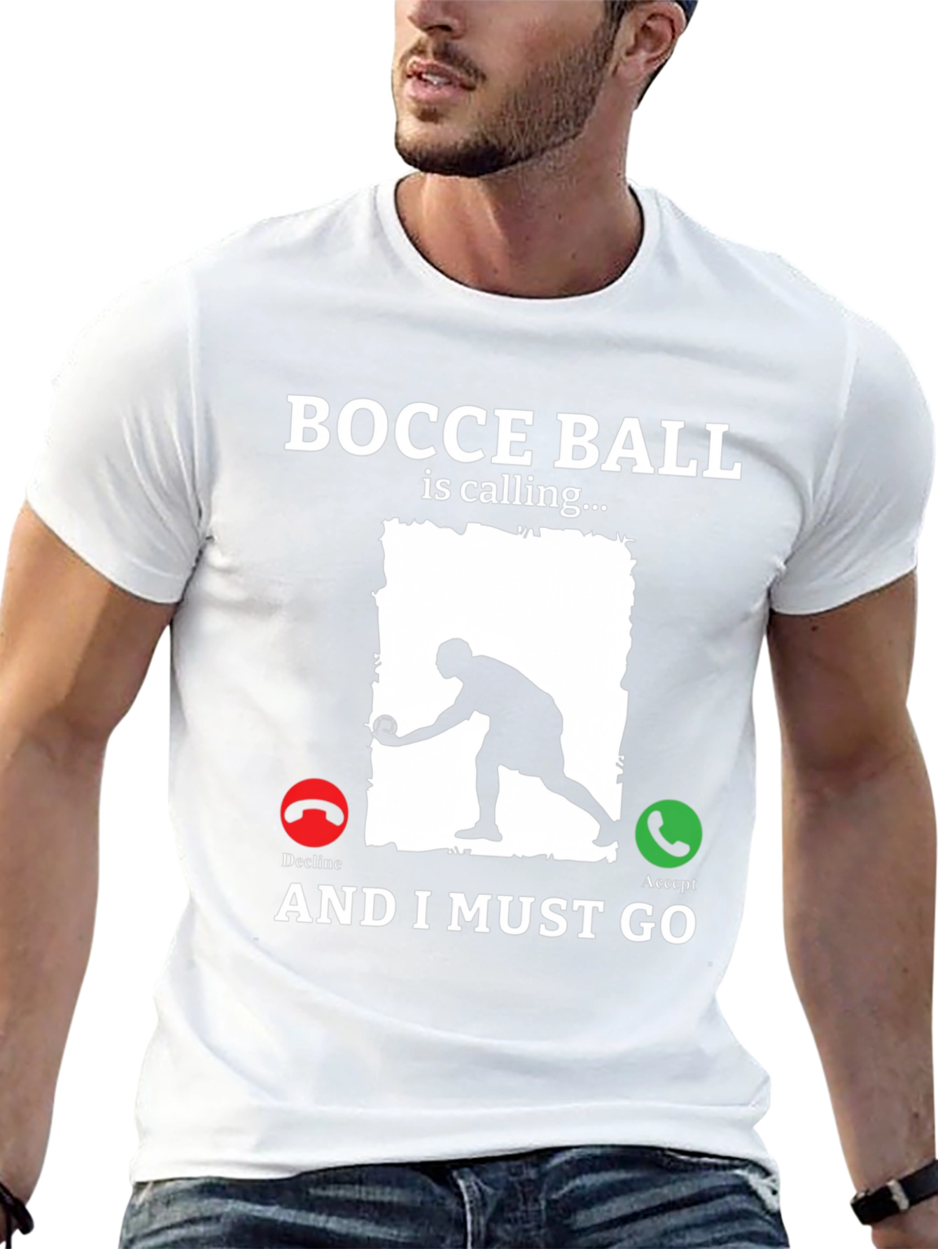 Bocce Ball Calling T-Shirt Funny Bocce Player Tee