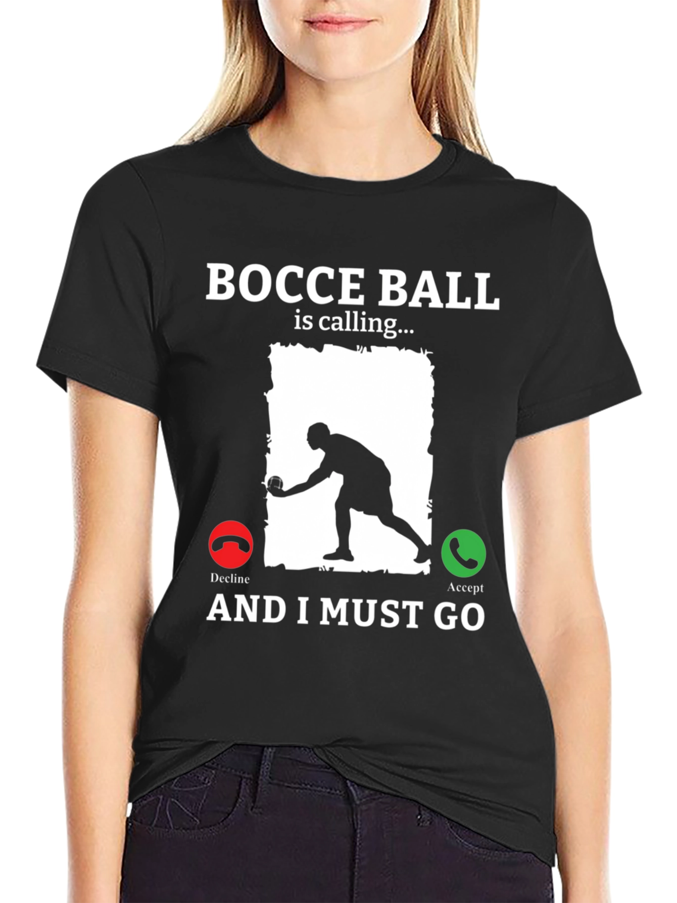 Bocce Ball Calling T-Shirt Funny Bocce Player Tee