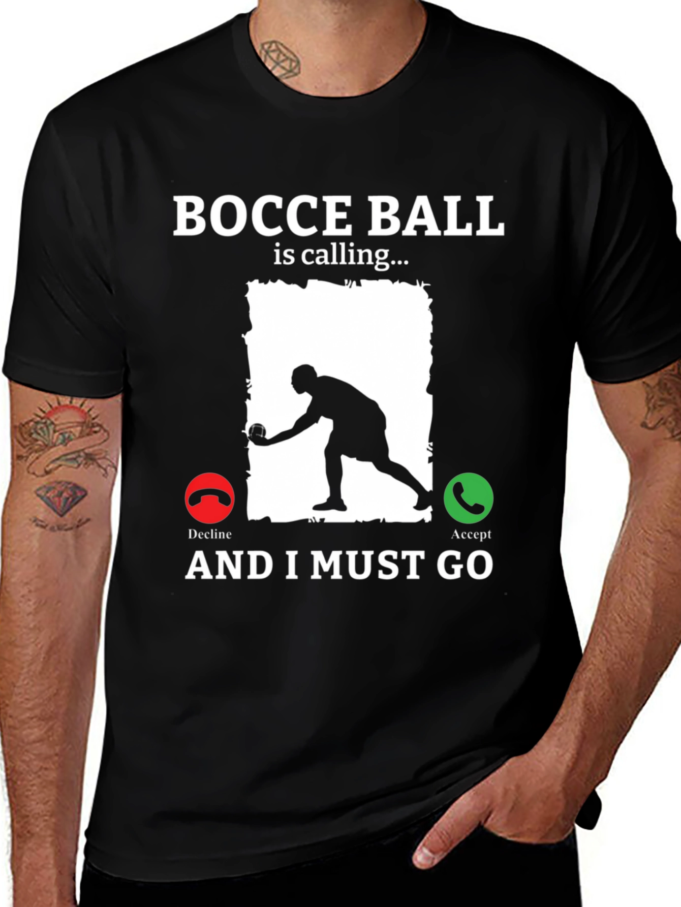 Bocce Ball Calling T-Shirt Funny Bocce Player Tee