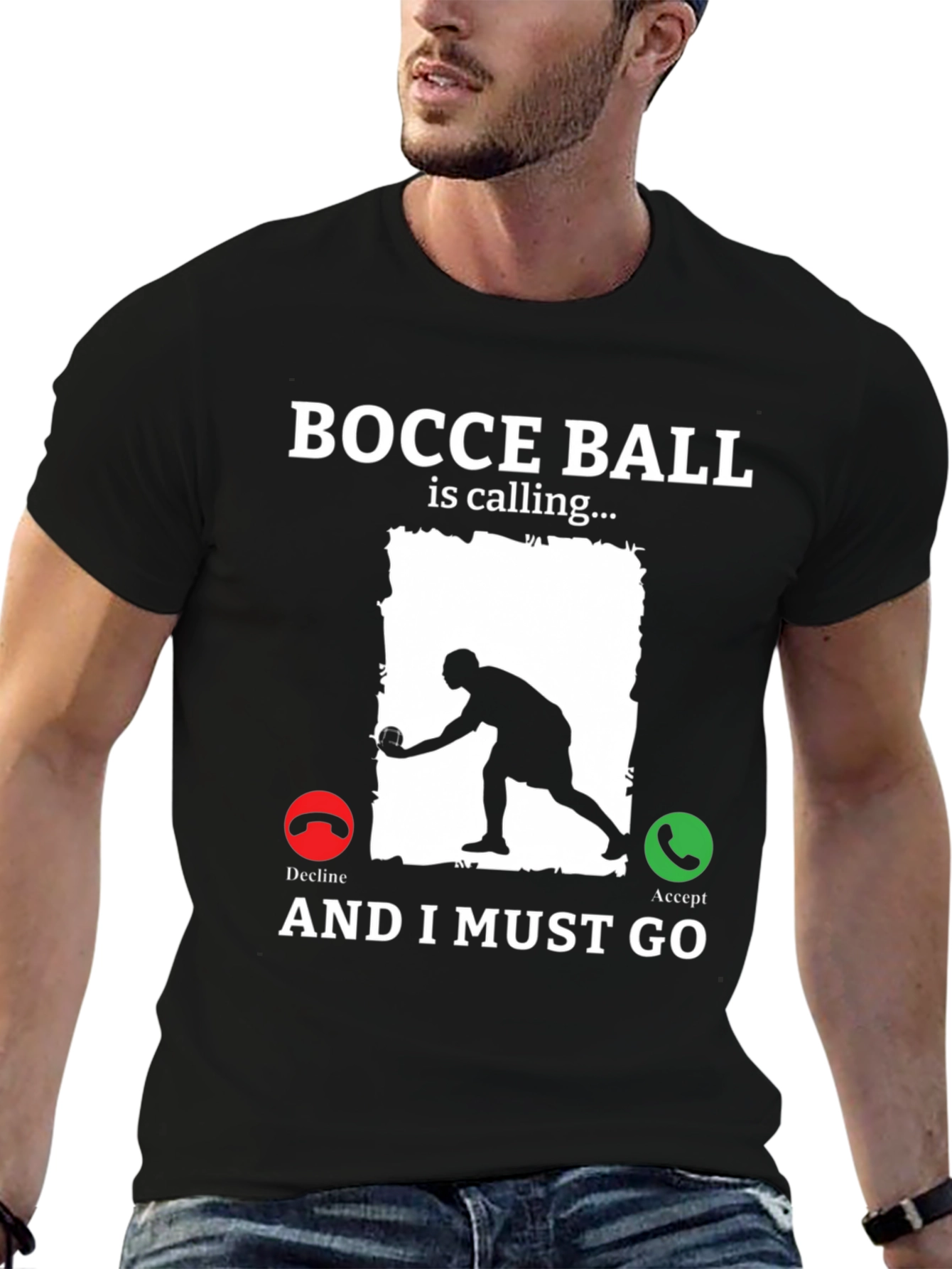Bocce Ball Calling T-Shirt Funny Bocce Player Tee