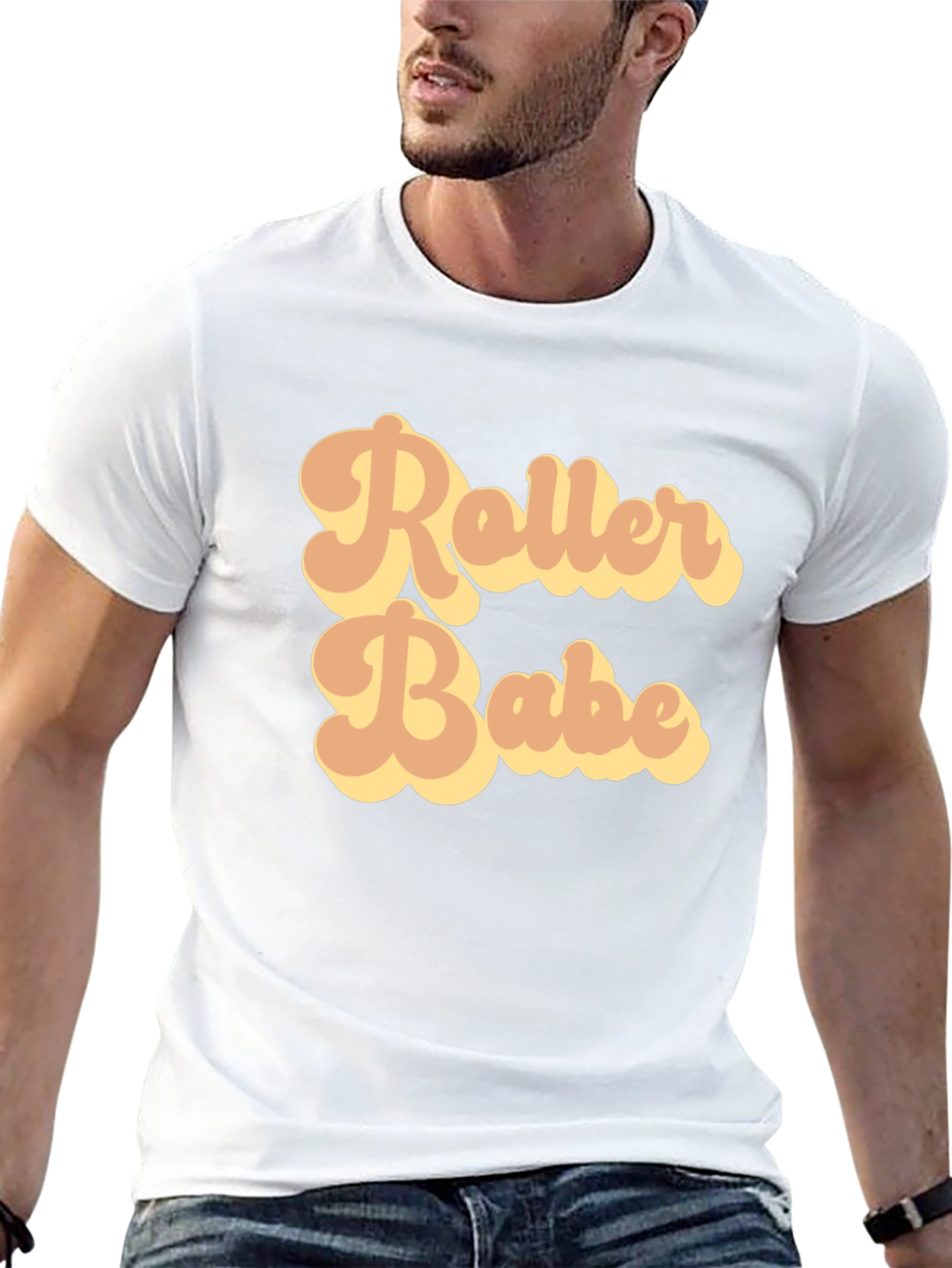 Retro Roller Babe Graphic T-Shirt - Trendy Style