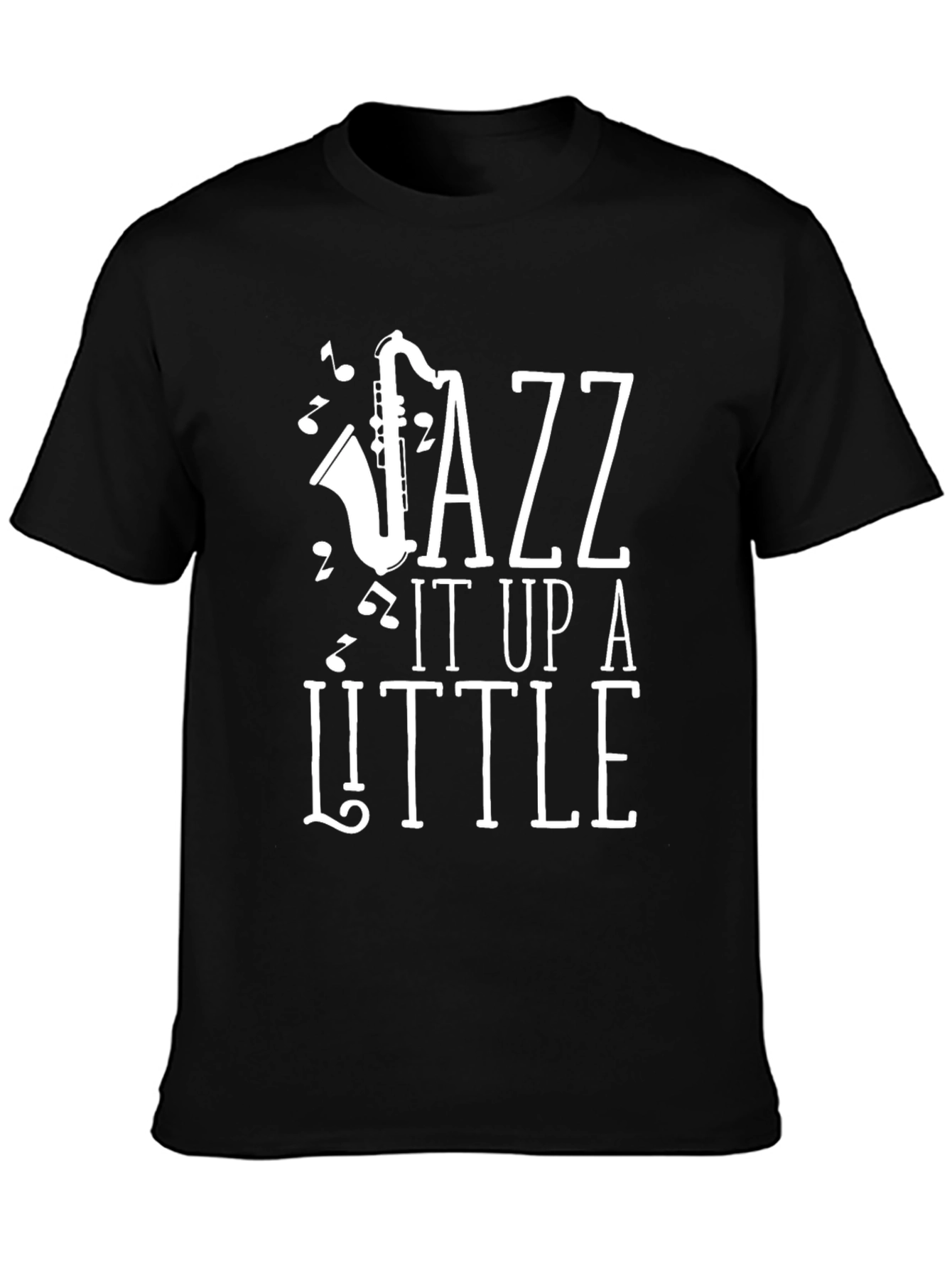 Jazz It Up T-Shirt | Black Saxophone Graphic Tee