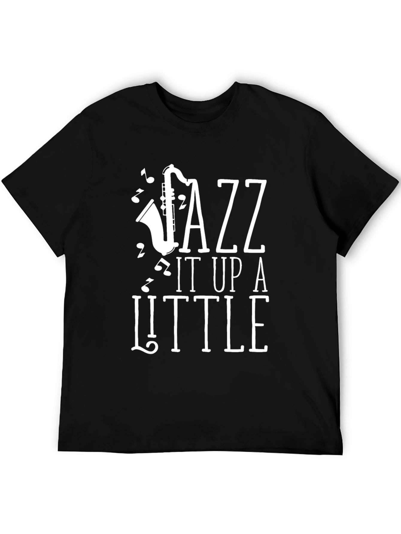 Jazz It Up T-Shirt | Black Saxophone Graphic Tee