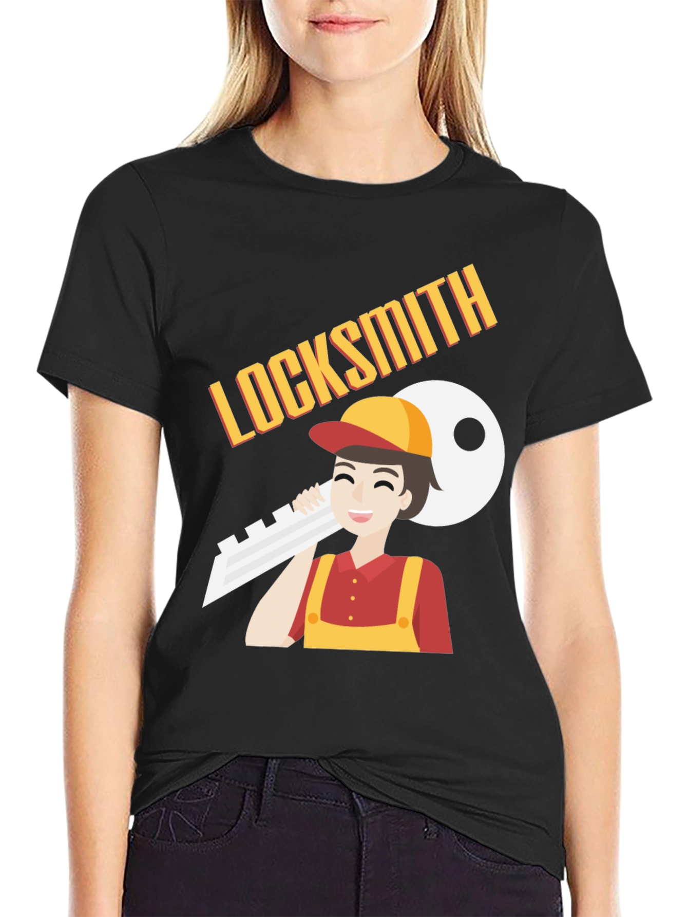 Locksmith T-Shirt - Cartoon Design