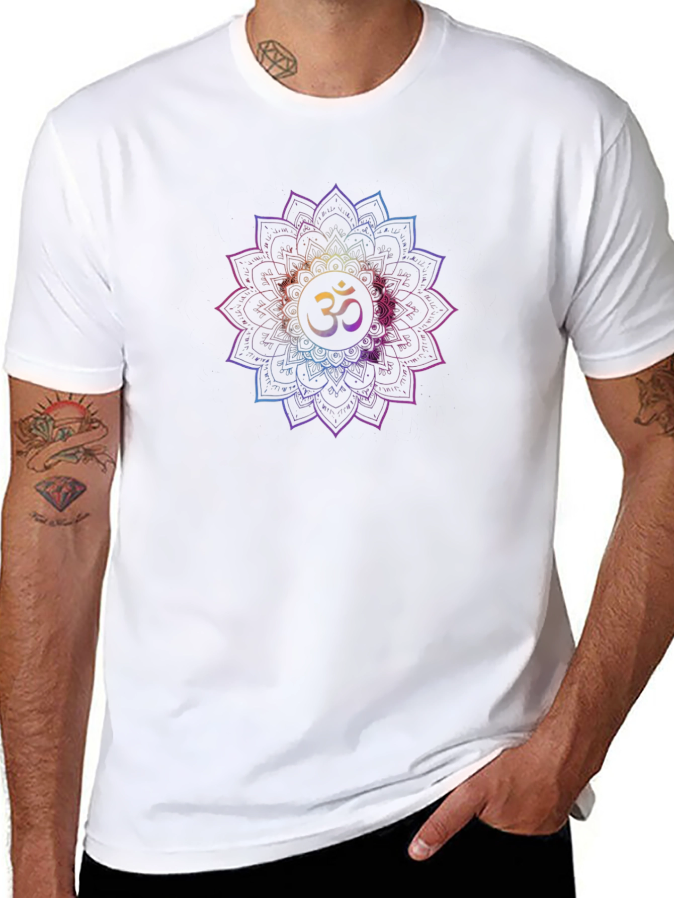 Om Mandala T-Shirt - Spiritual Symbolism